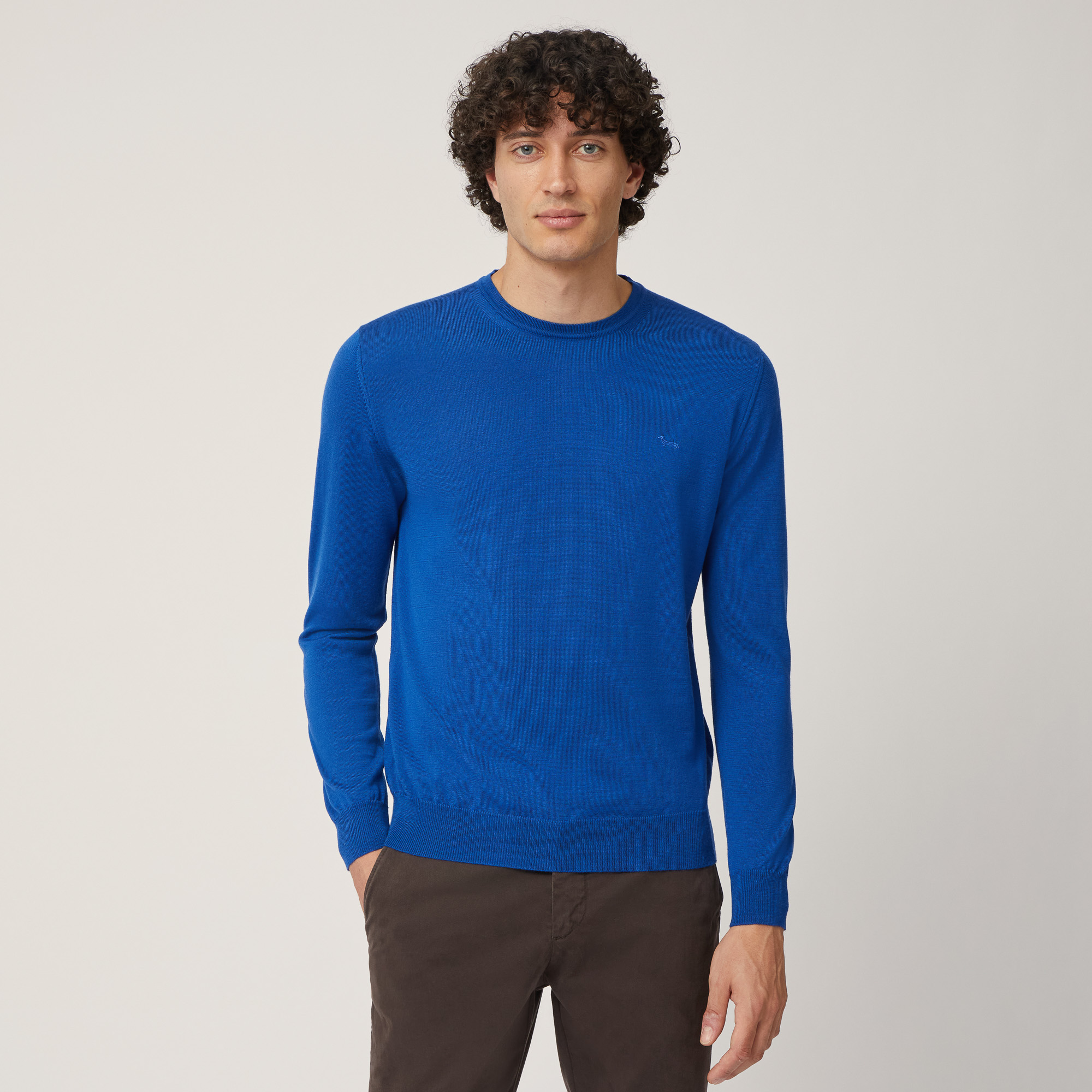 Merino Wool Lightweight Pullover, Light Blue, large image number 0