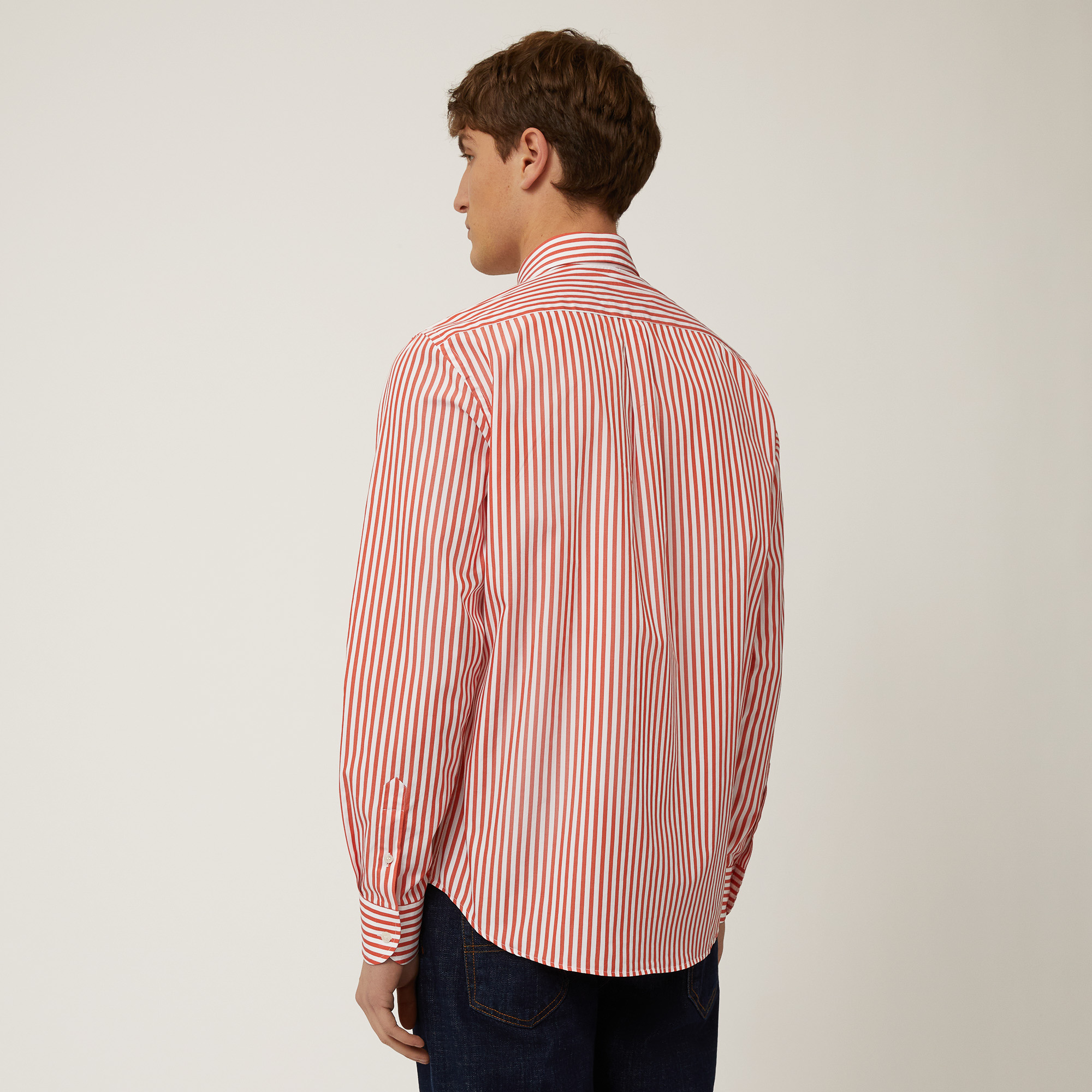 Sorbet Stripe Shirt, Orange, large image number 1