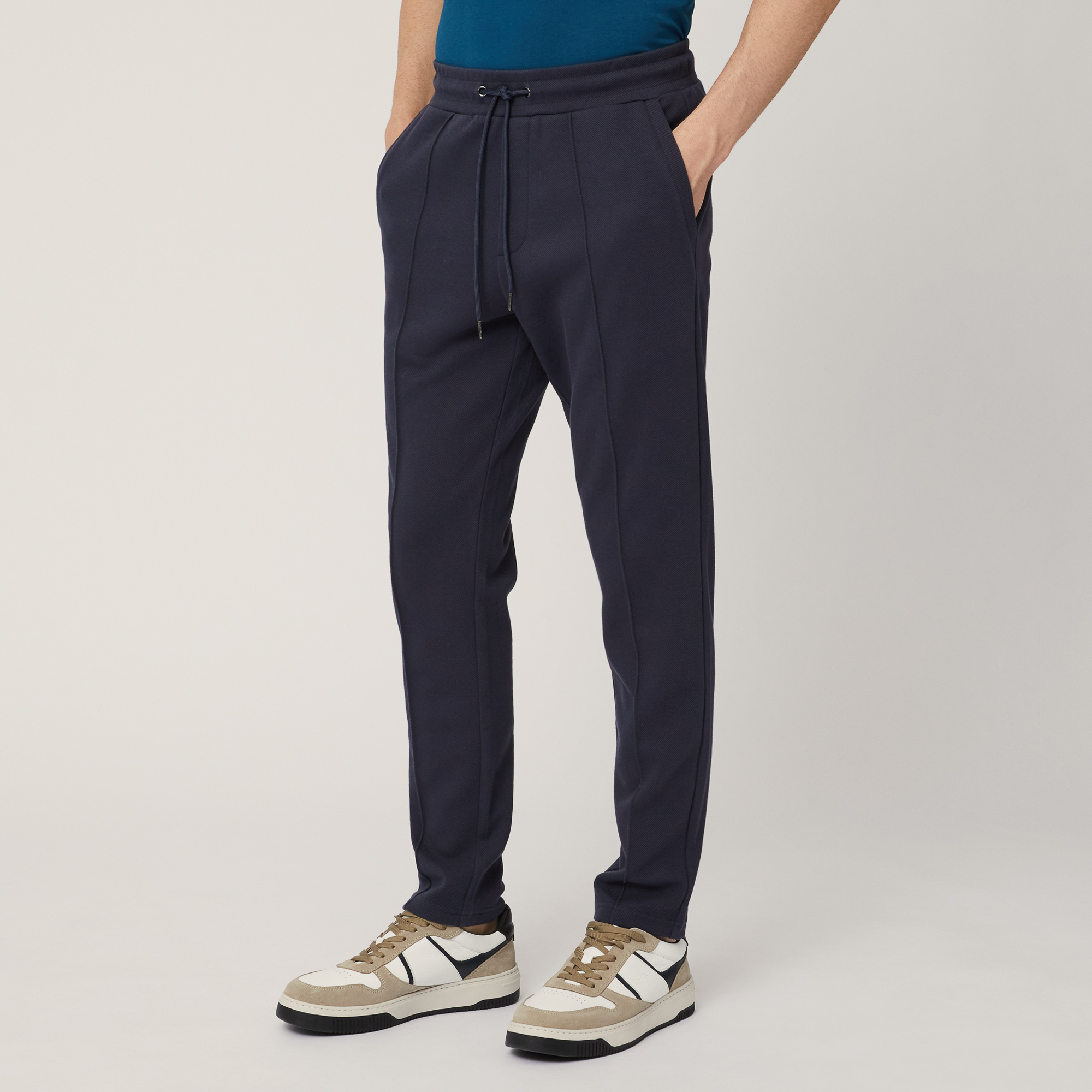 Jersey Jogging Pants, Blu, large image number 0