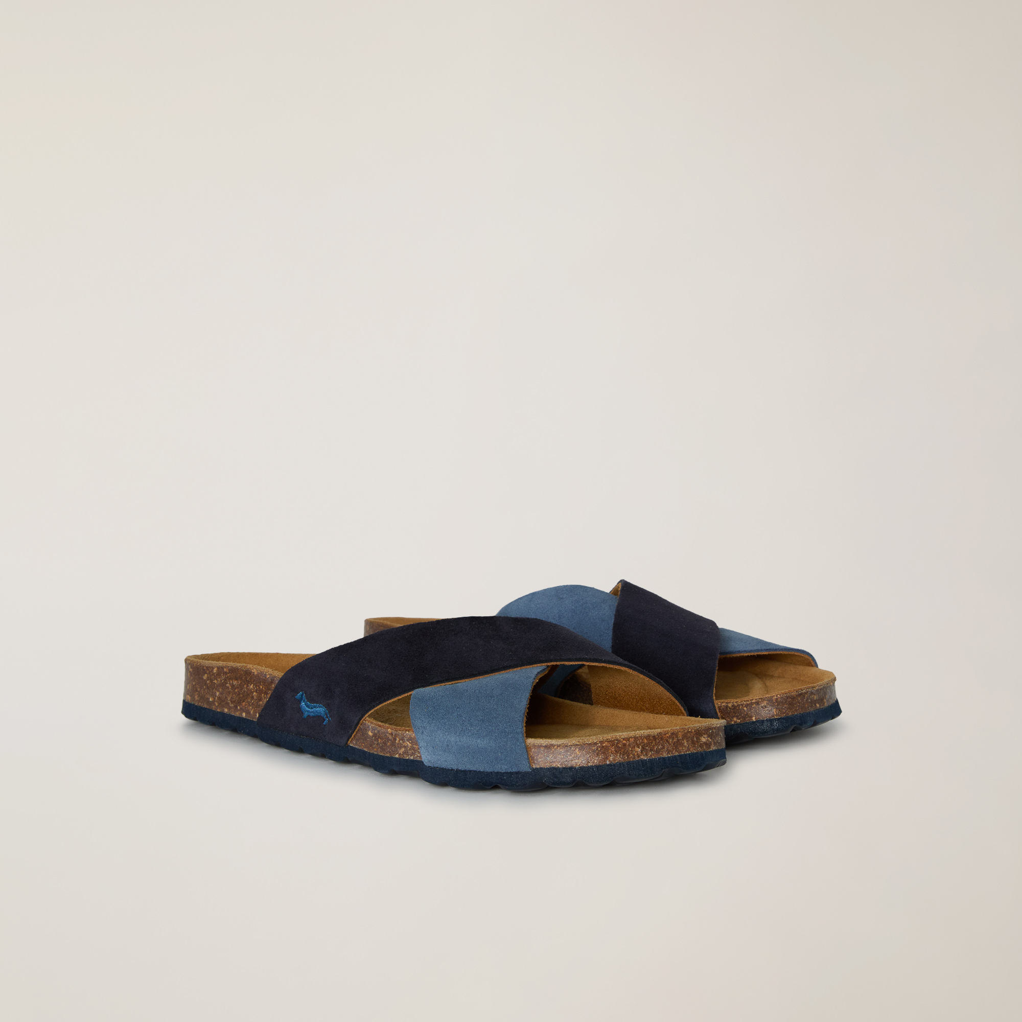 Sandal with crossover strap, Blue/Navy, large image number 1