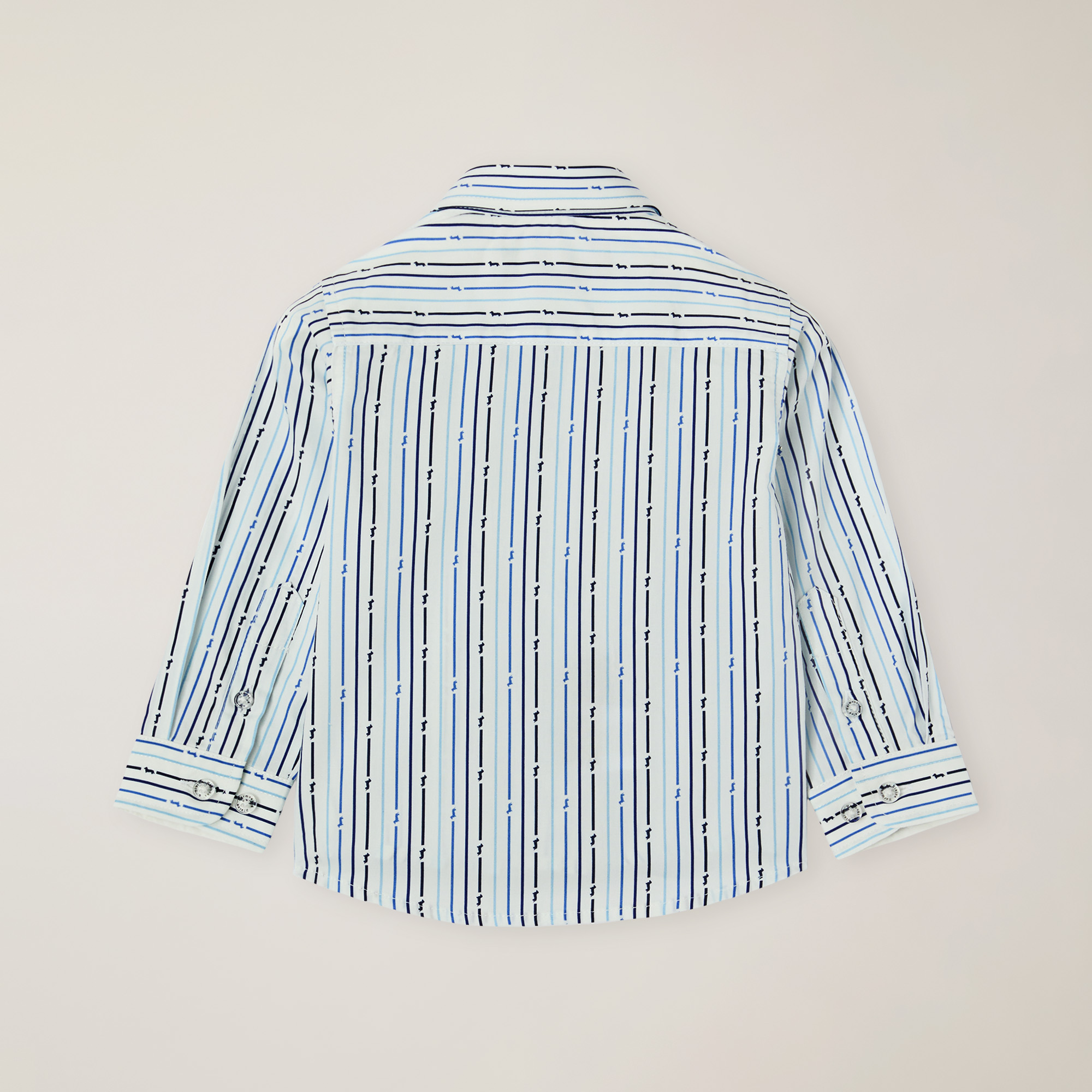 Striped Shirt With Dachshund And Logo On The Heart Side