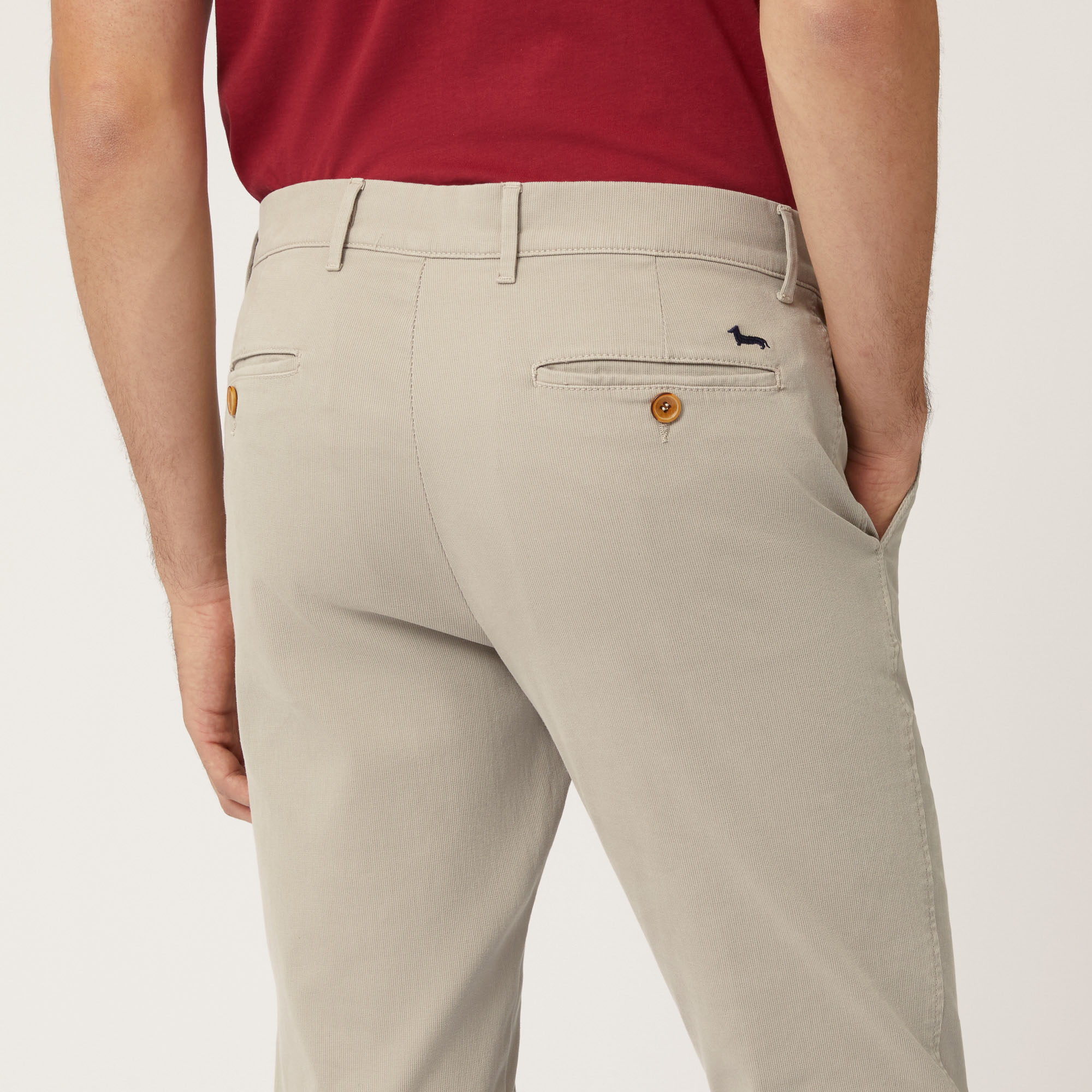Pantalon chino coupe slim fit beige