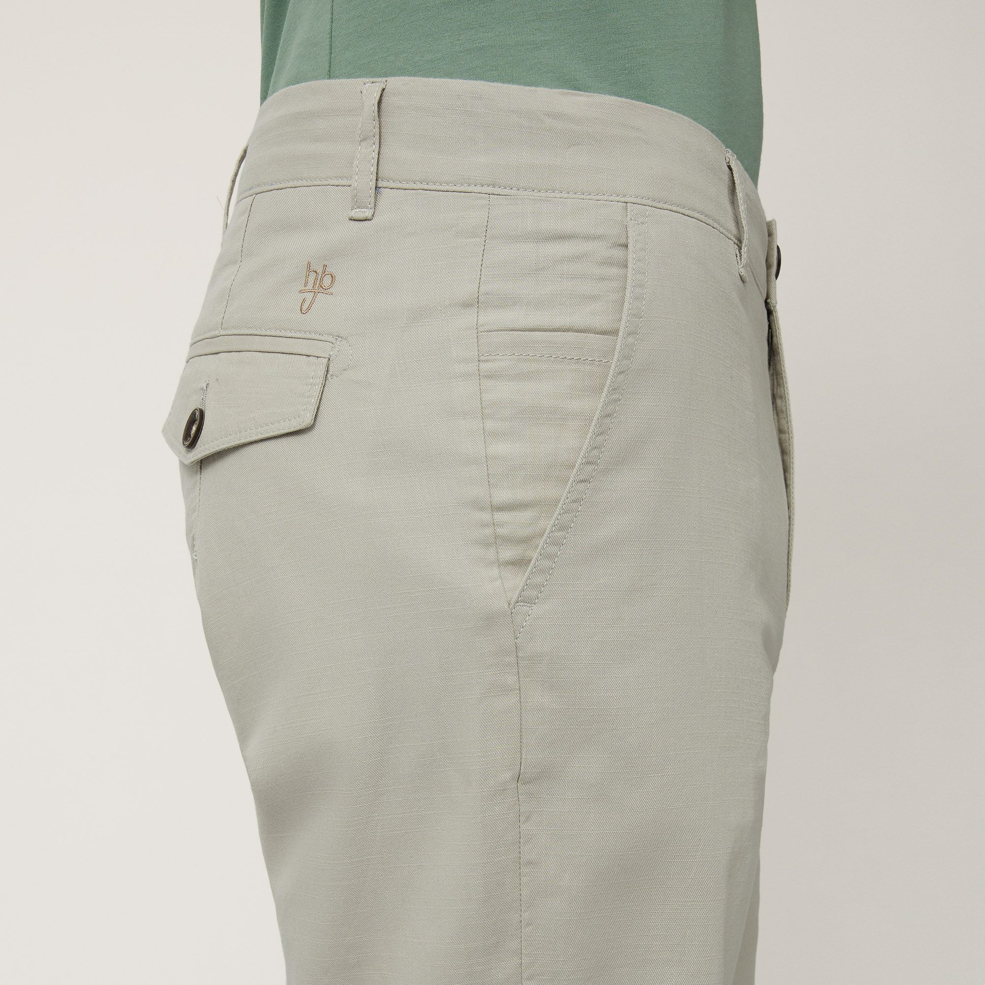 Multi-Pocket Cotton Shorts, Sand, large image number 2