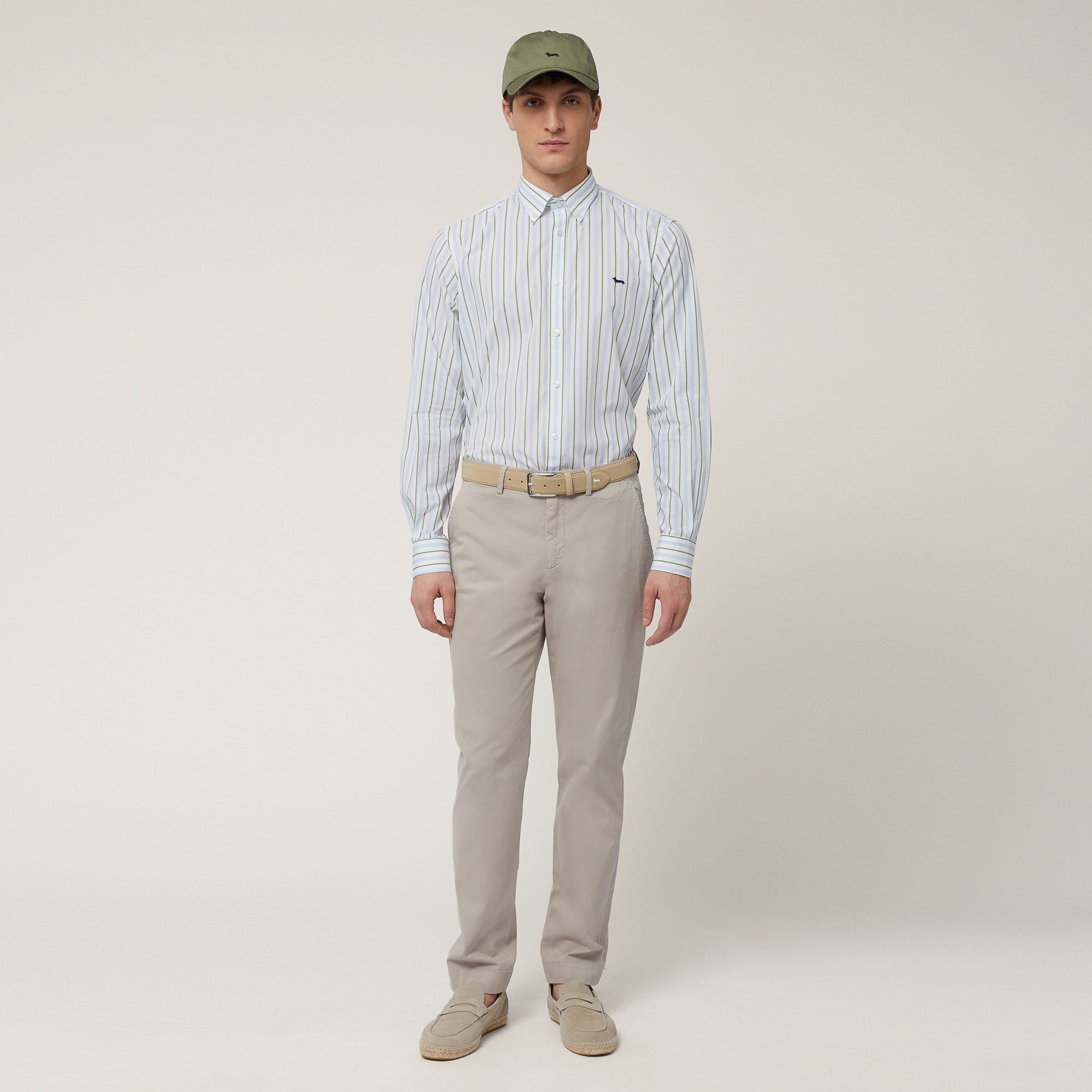 Striped Regular Shirt, Light Blue, large image number 3