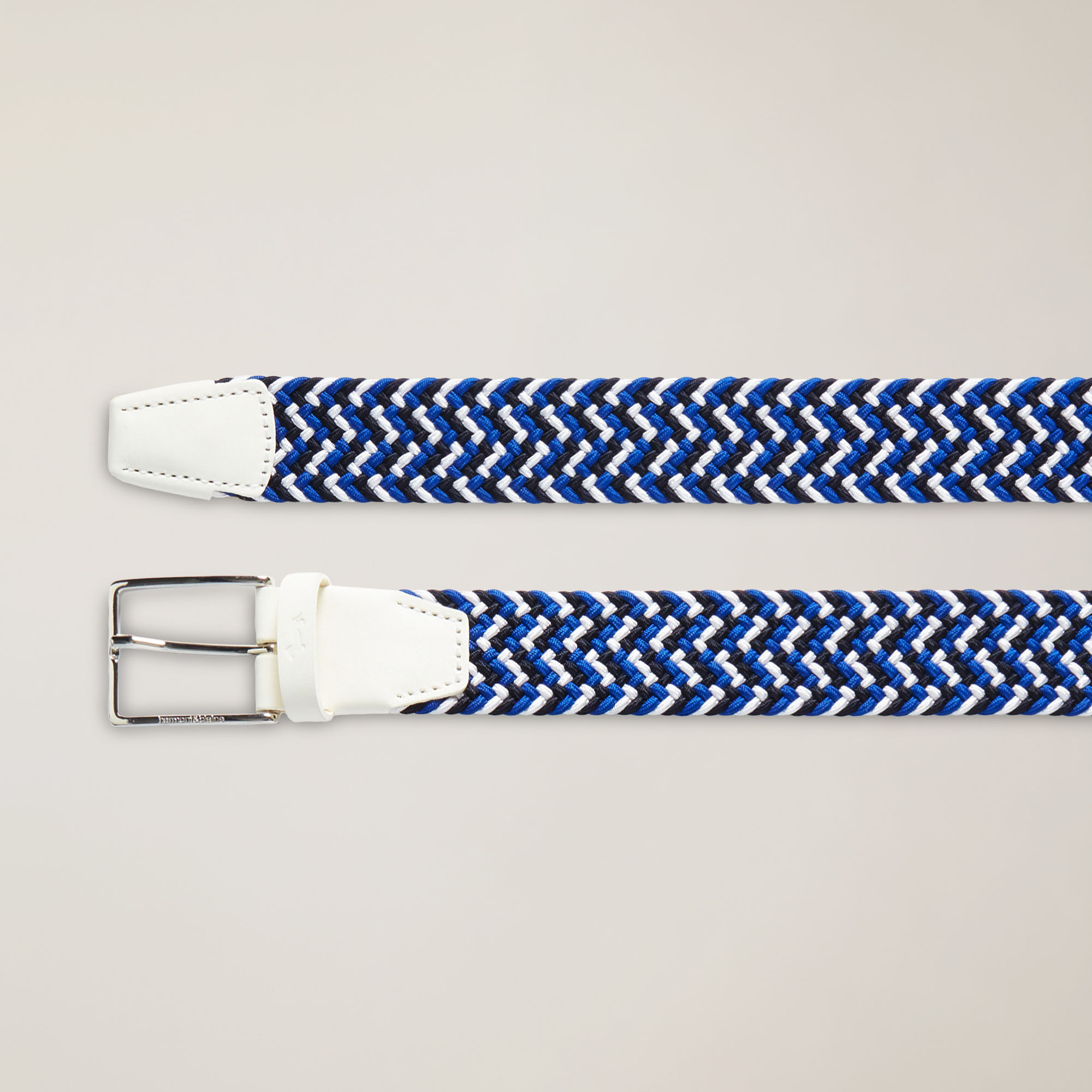 Multicolor Woven Belt, White / Blue, large image number 1