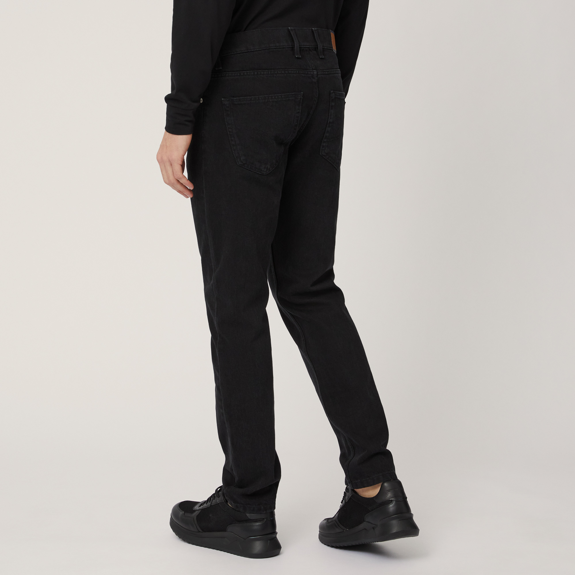 Dark Denim Pants, Black , large image number 1