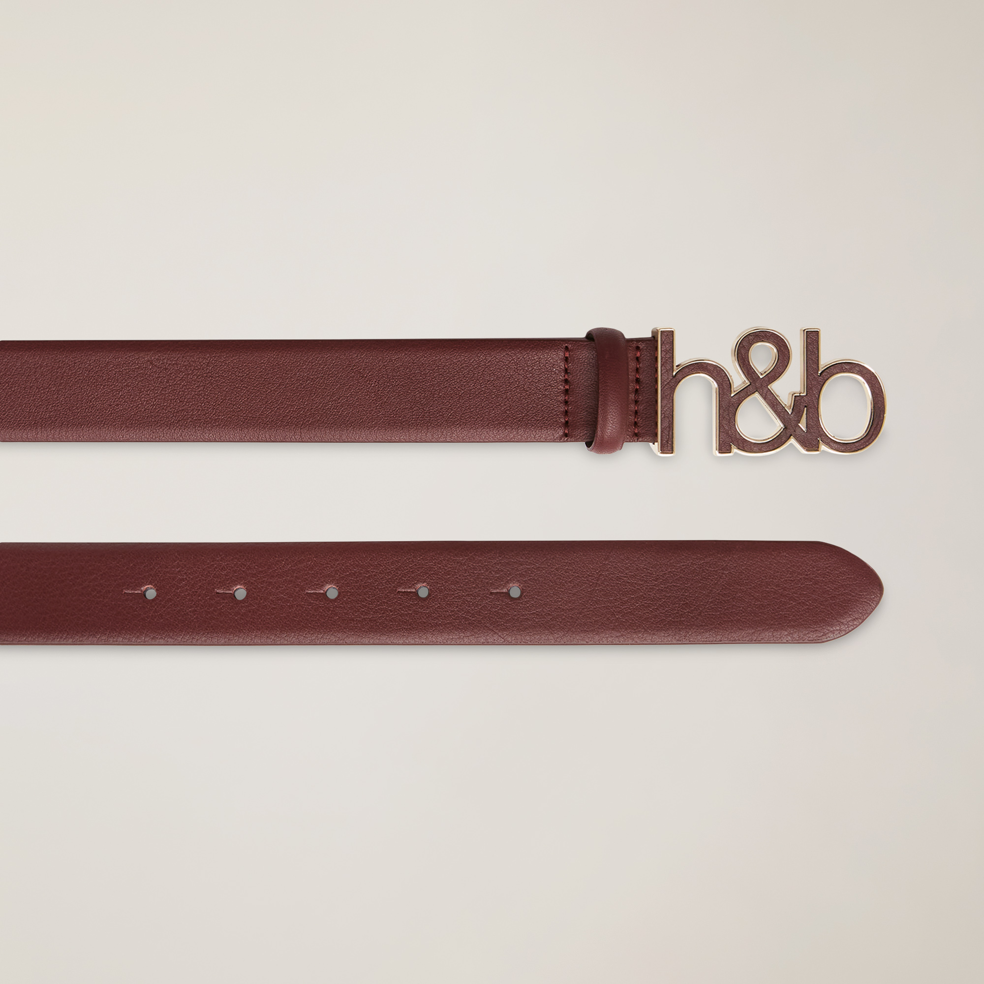 Monogram Leather Belt, Red, large image number 1