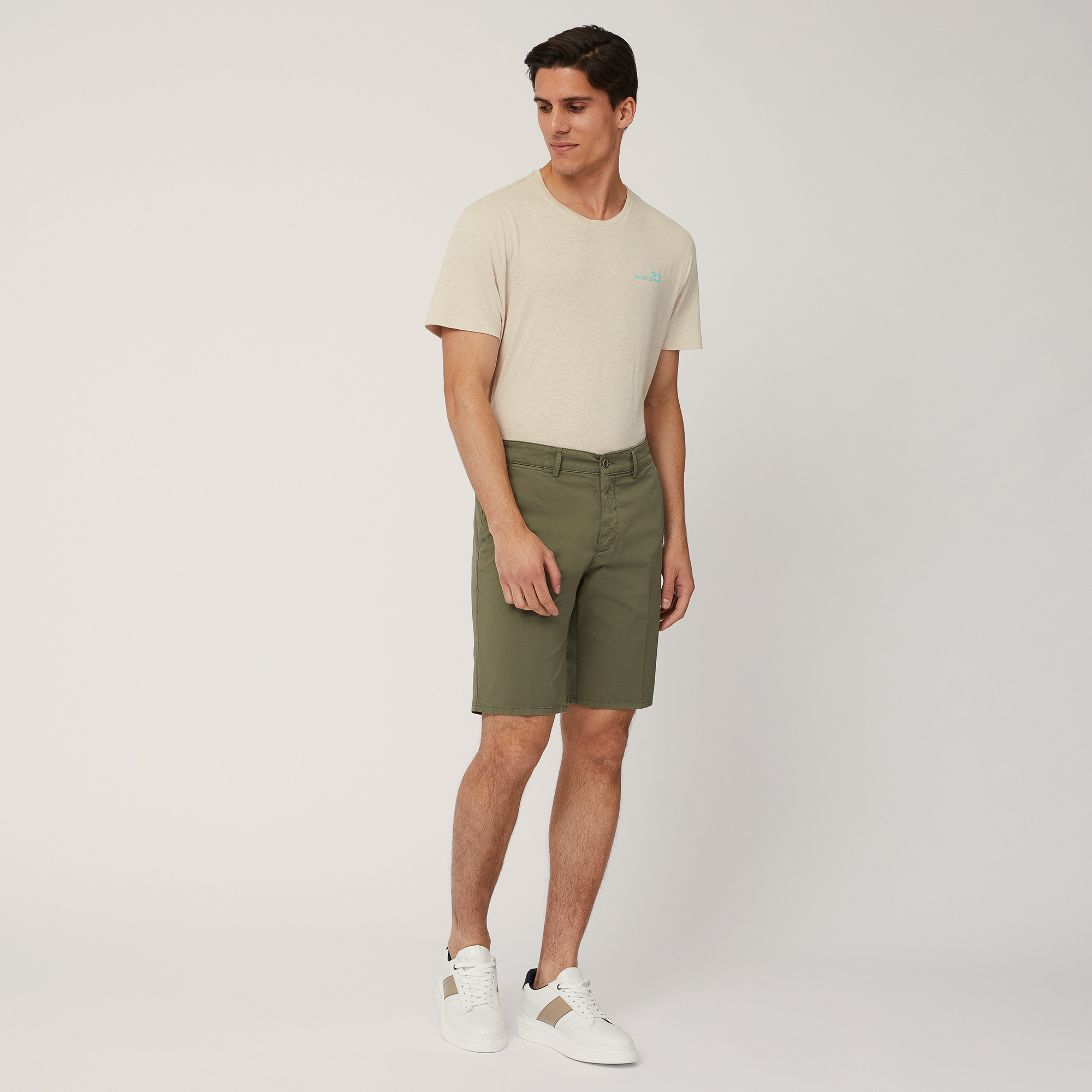 Regular Fit Bermuda Shorts, Green, large image number 3