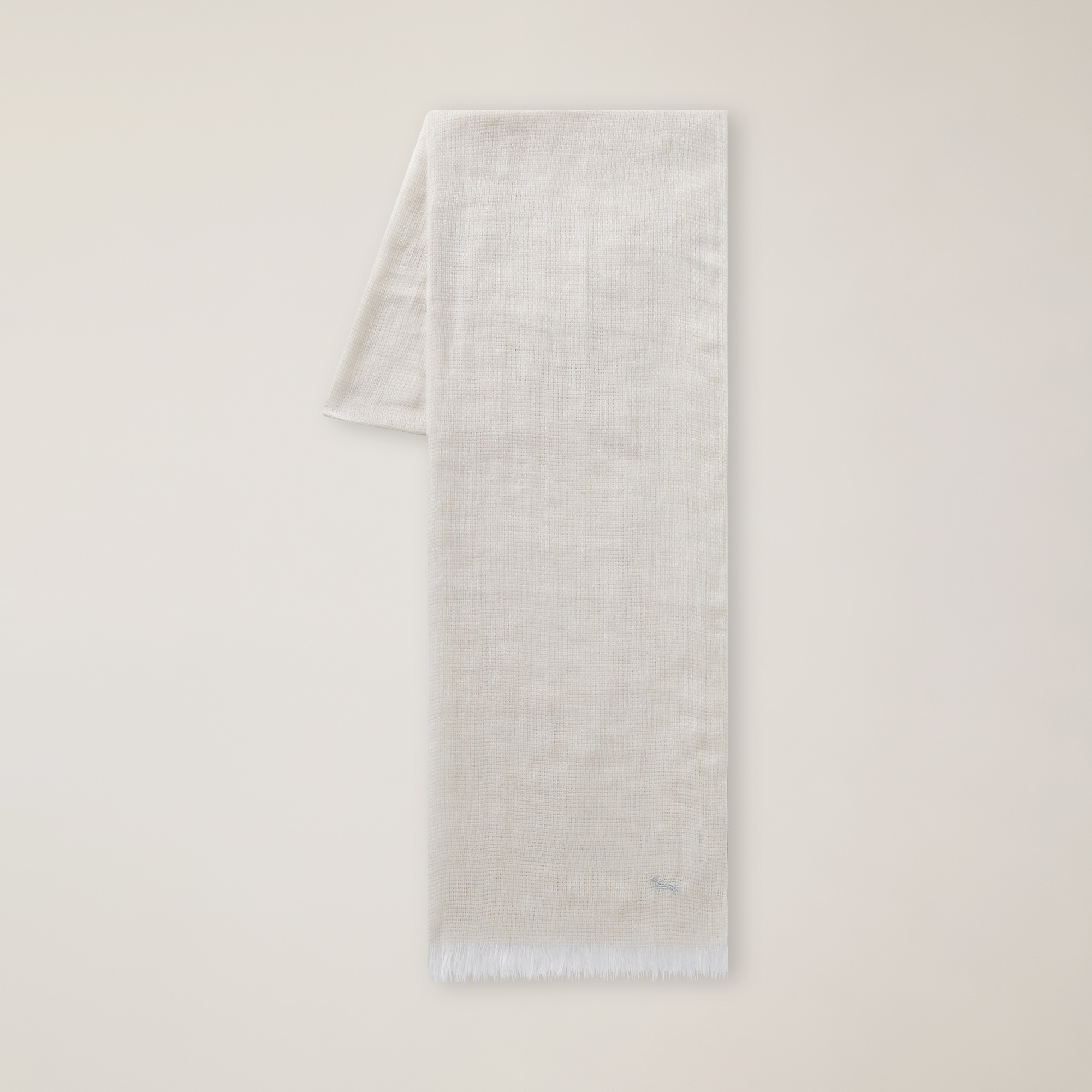 Solid-Color Linen Scarf