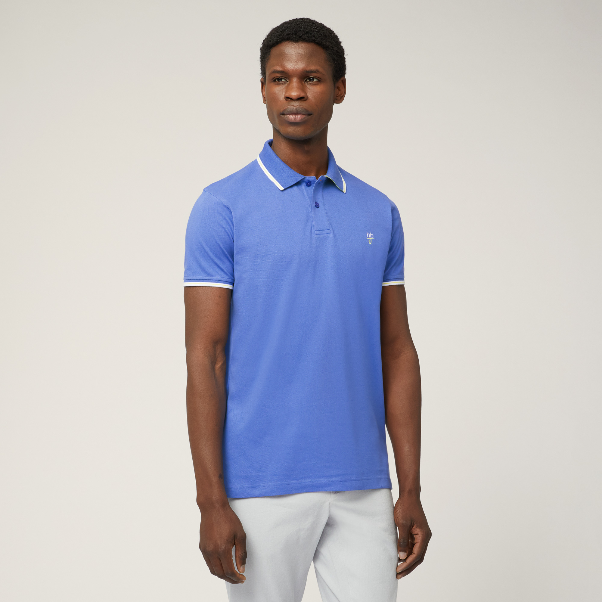Polo Narrow Fit Con Logo, Blu, large image number 0