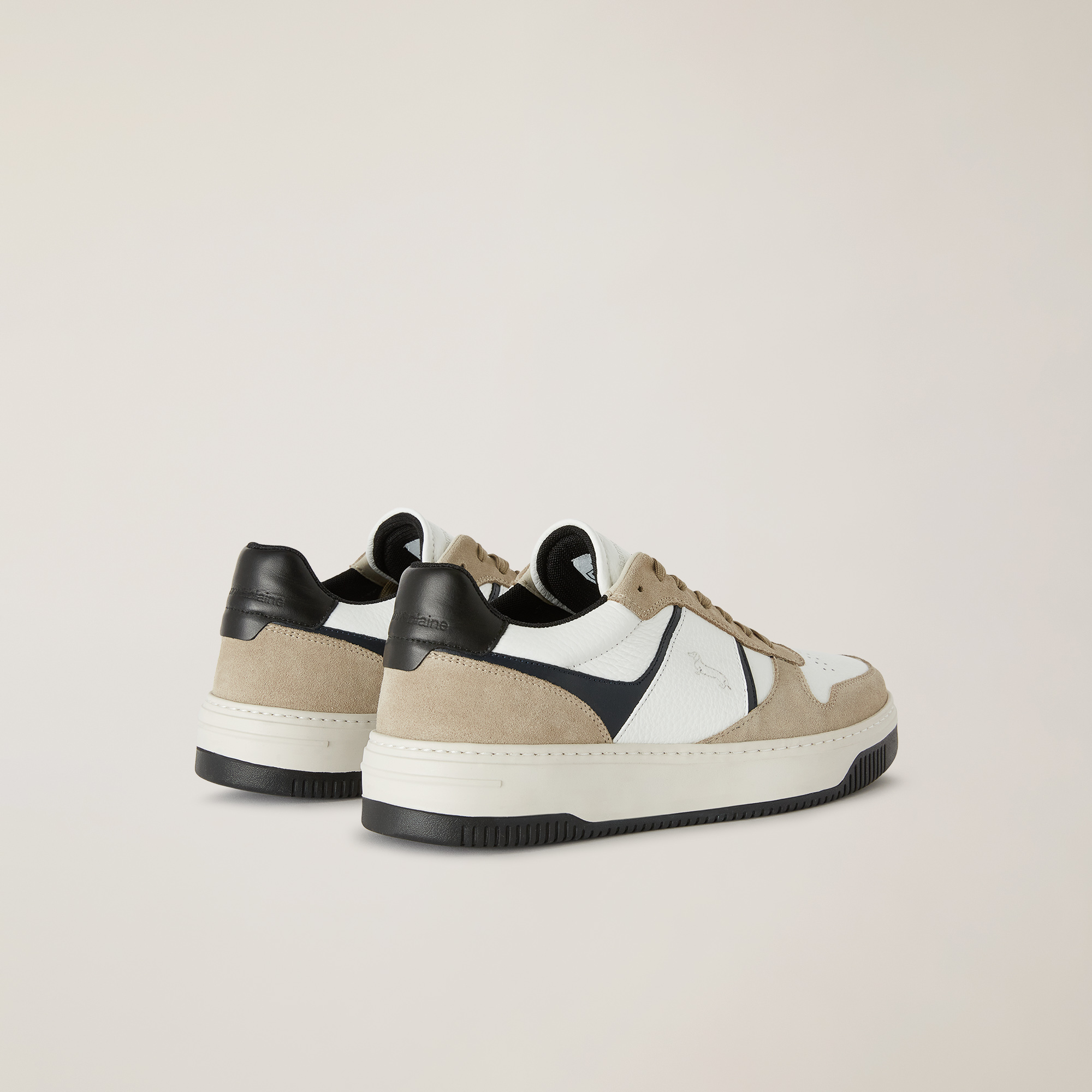 Suede Insert Sneaker, Beige/White, large image number 2