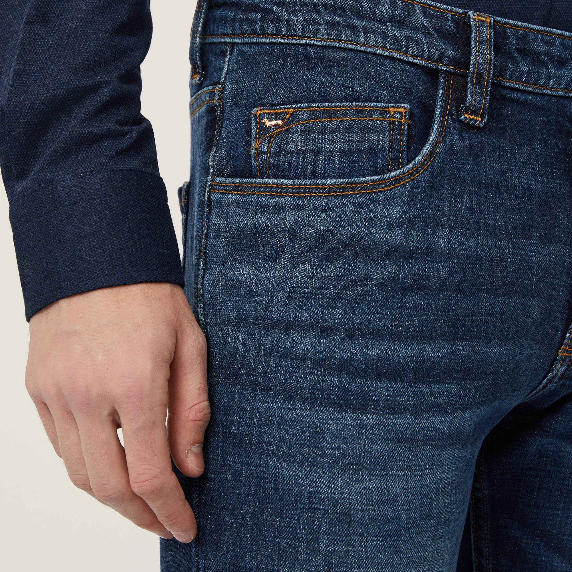 Relaxed-Fit 5-Pocket Jeans, Denim Blue, large image number 2