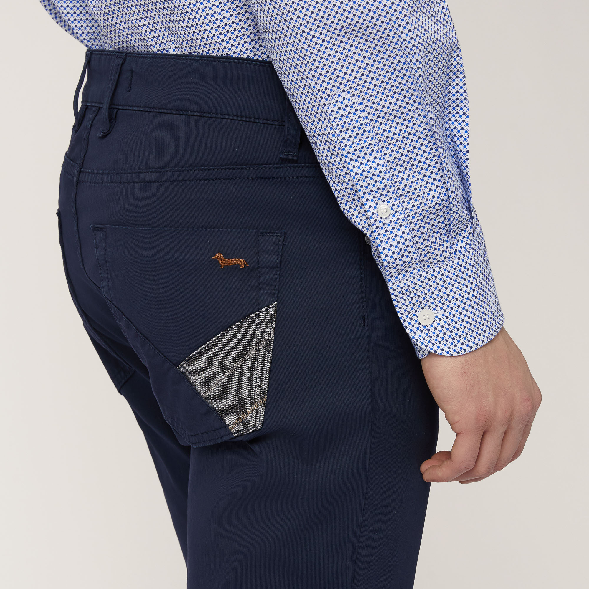 Pantaloni Con Retro Logato, Blu Navy, large image number 2