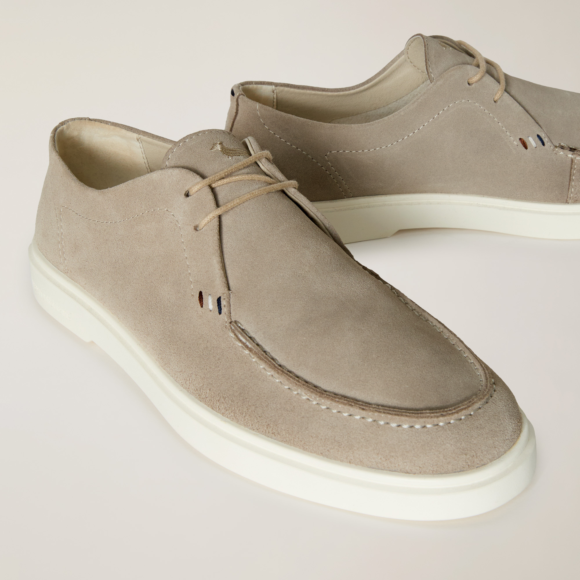 Zapato de ante con cordones, Beige, large image number 3