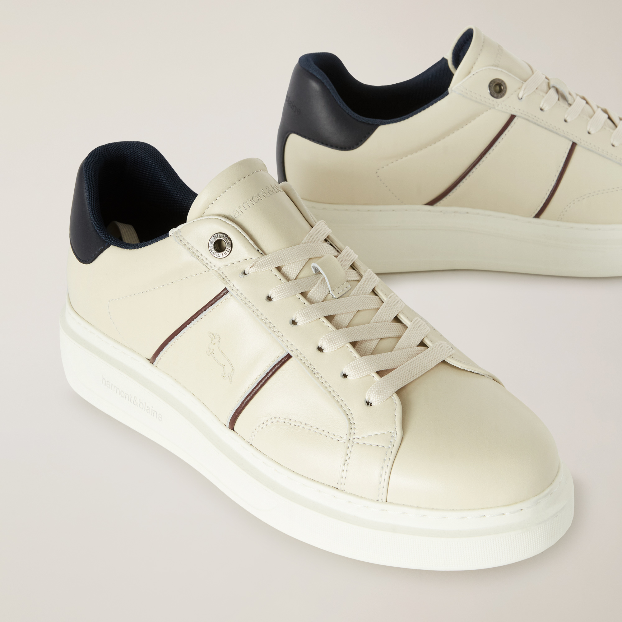 Marea Sneaker with Contrasts, Off White, large image number 3