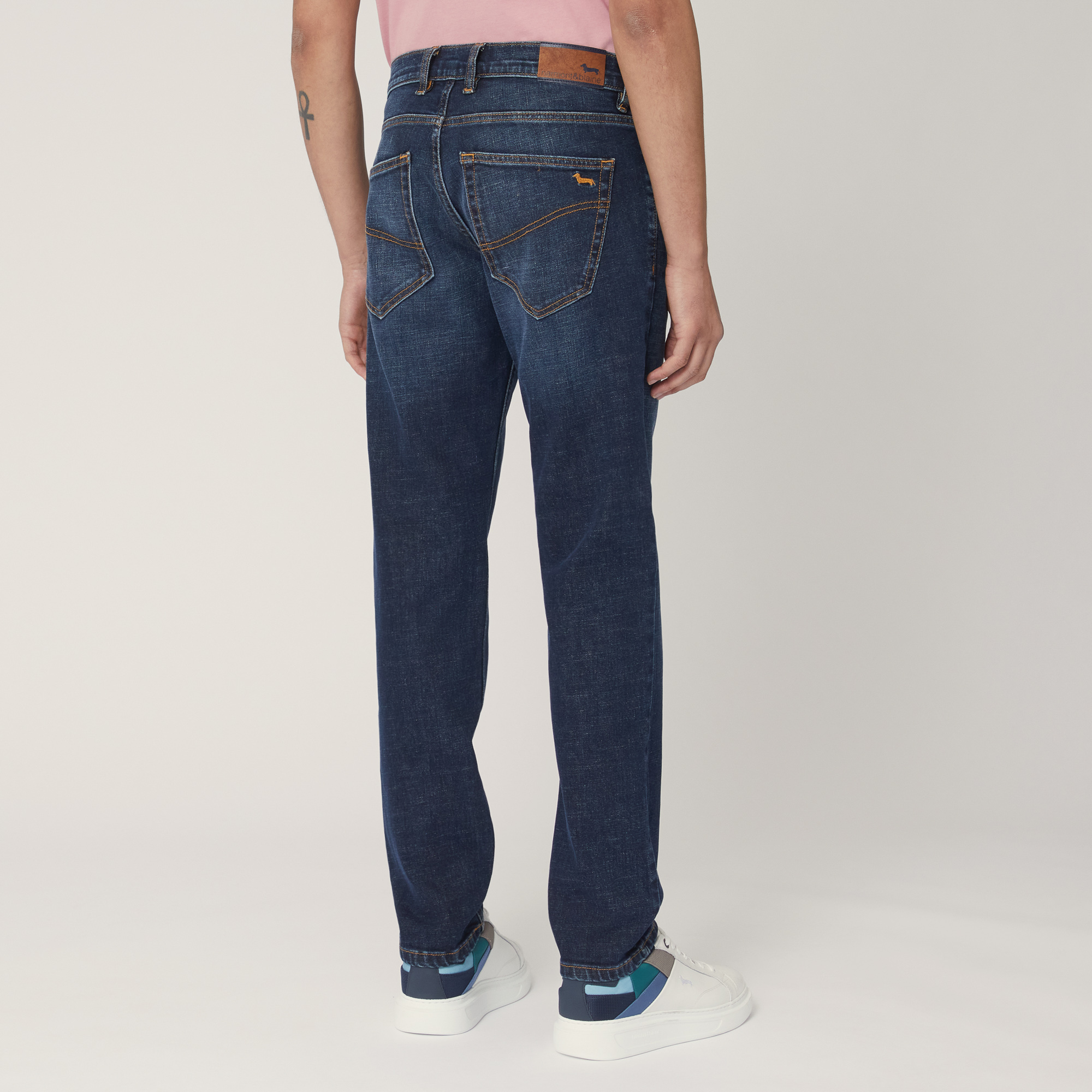 5-Pocket Narrow Denim Jeans, Blue , large image number 1