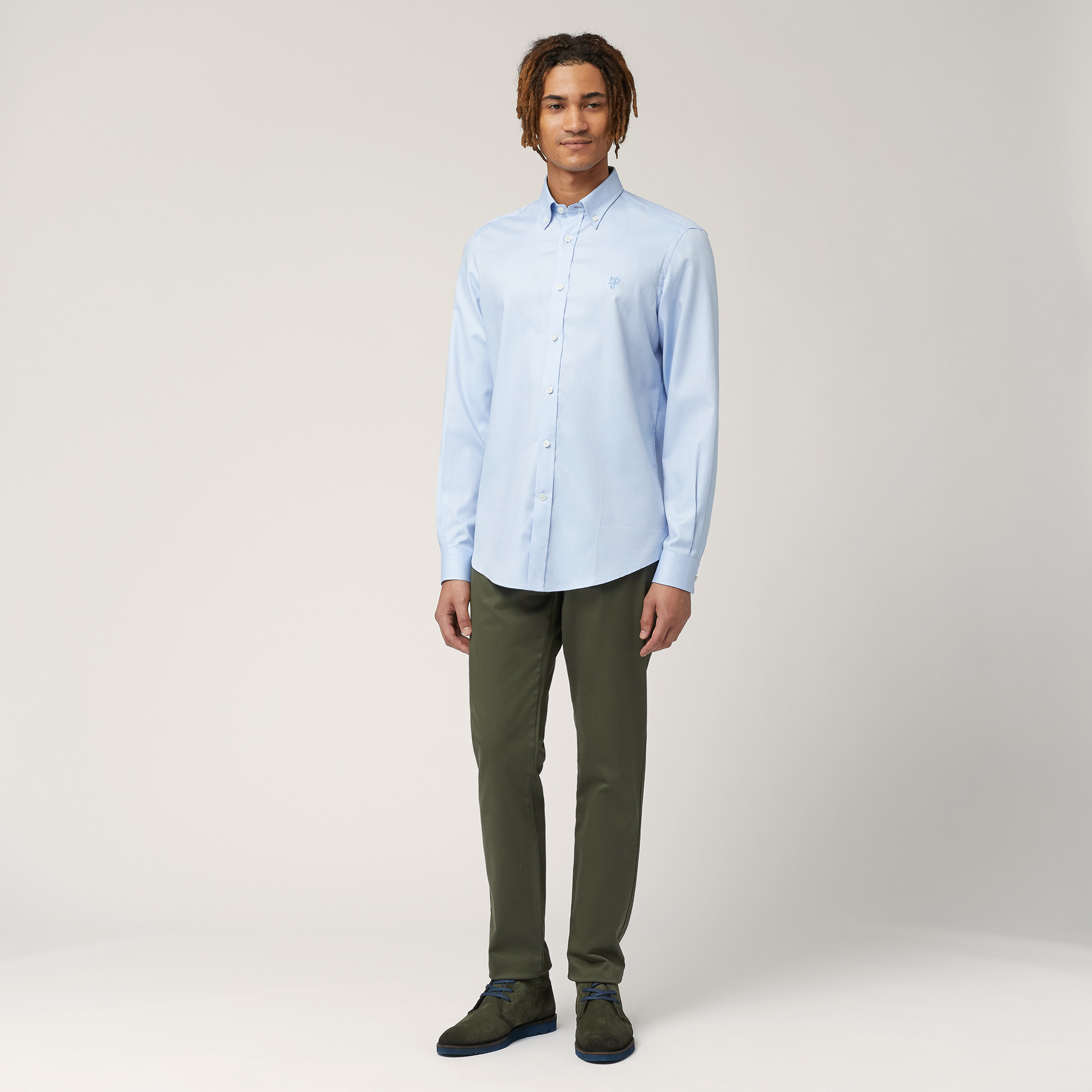 Button-Down Shirt, Light Blue, large image number 3