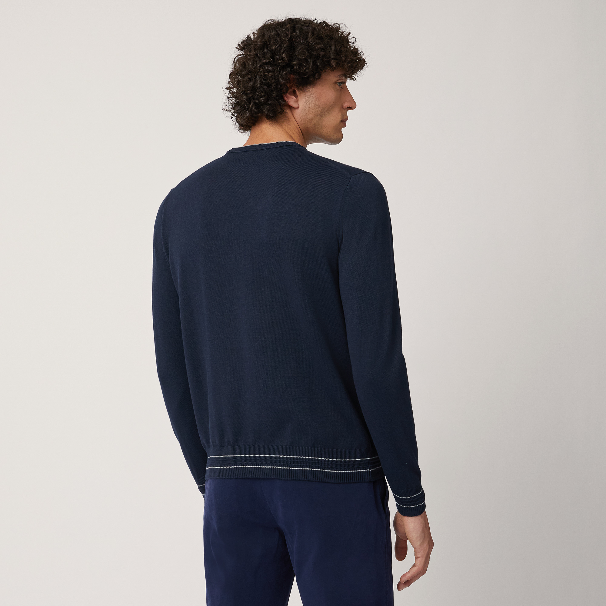 Coolmax Fabric Sweater, Blu, large image number 1