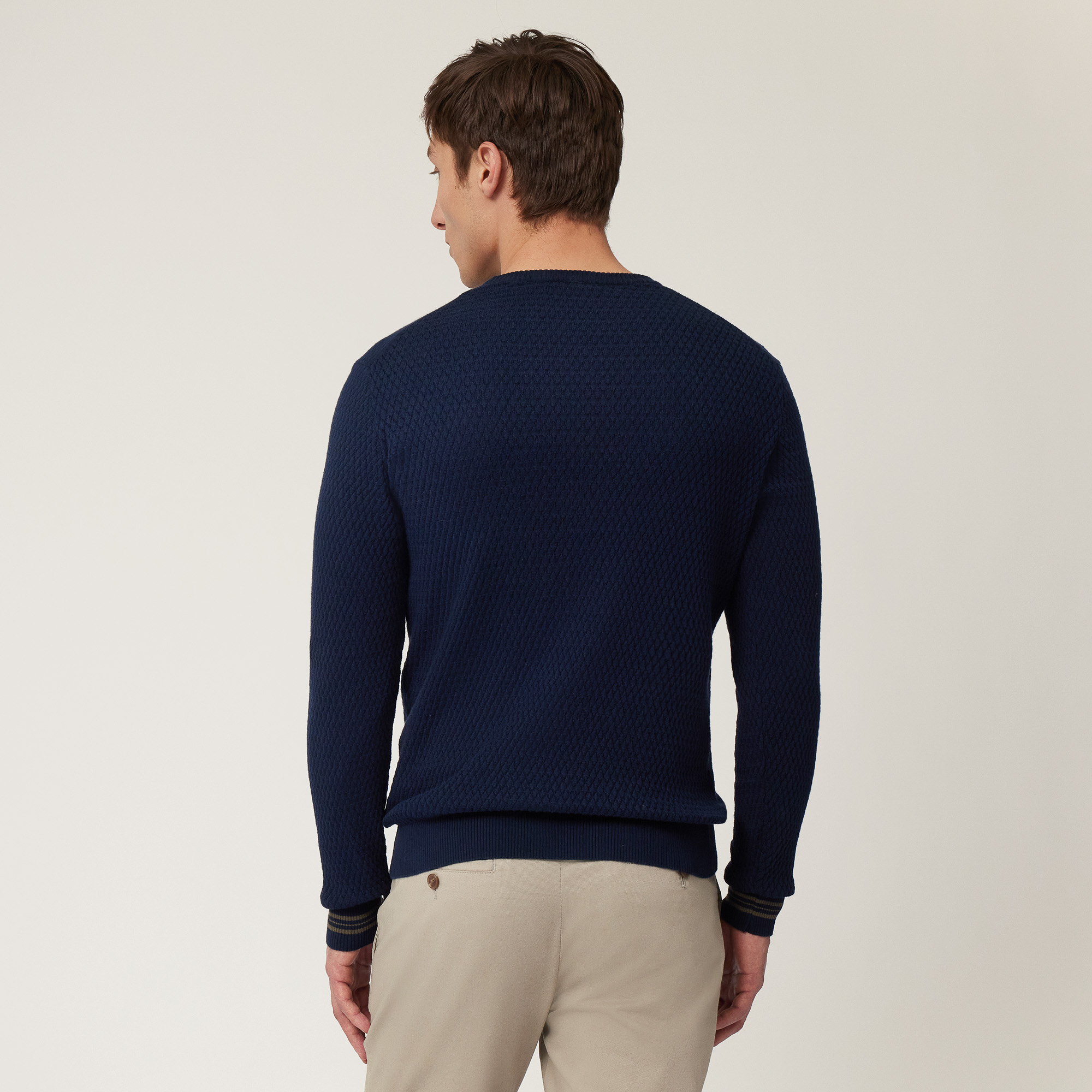 Pullover Con Ricamo Bassotto, Blu Navy, large image number 1