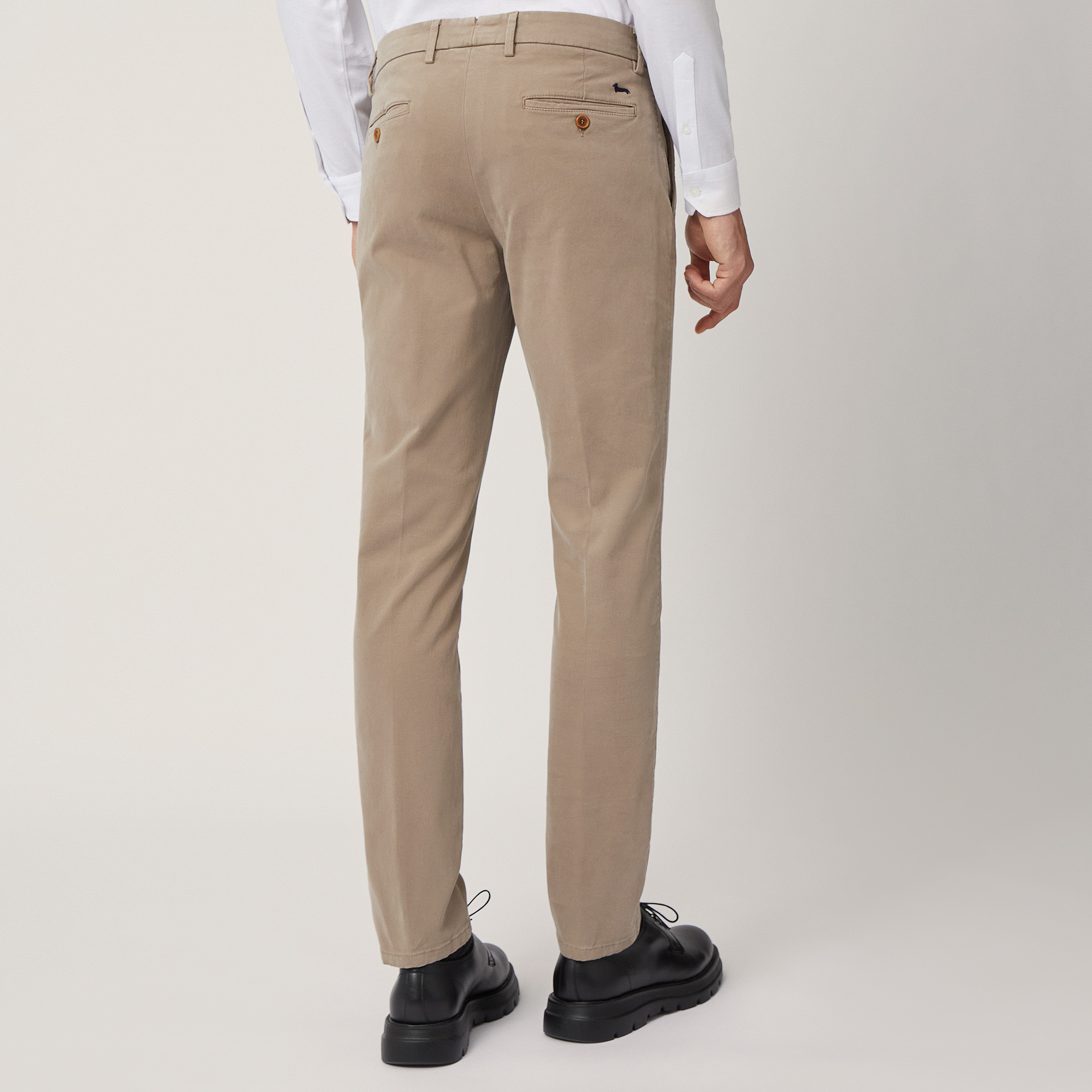 Pantalón chino de corte ajustado, Beige, large image number 1