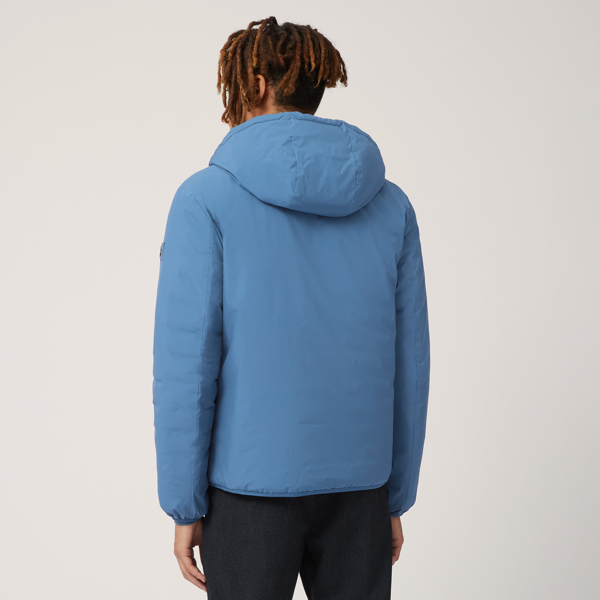 Hooded Jacket, Light Blue, large image number 1