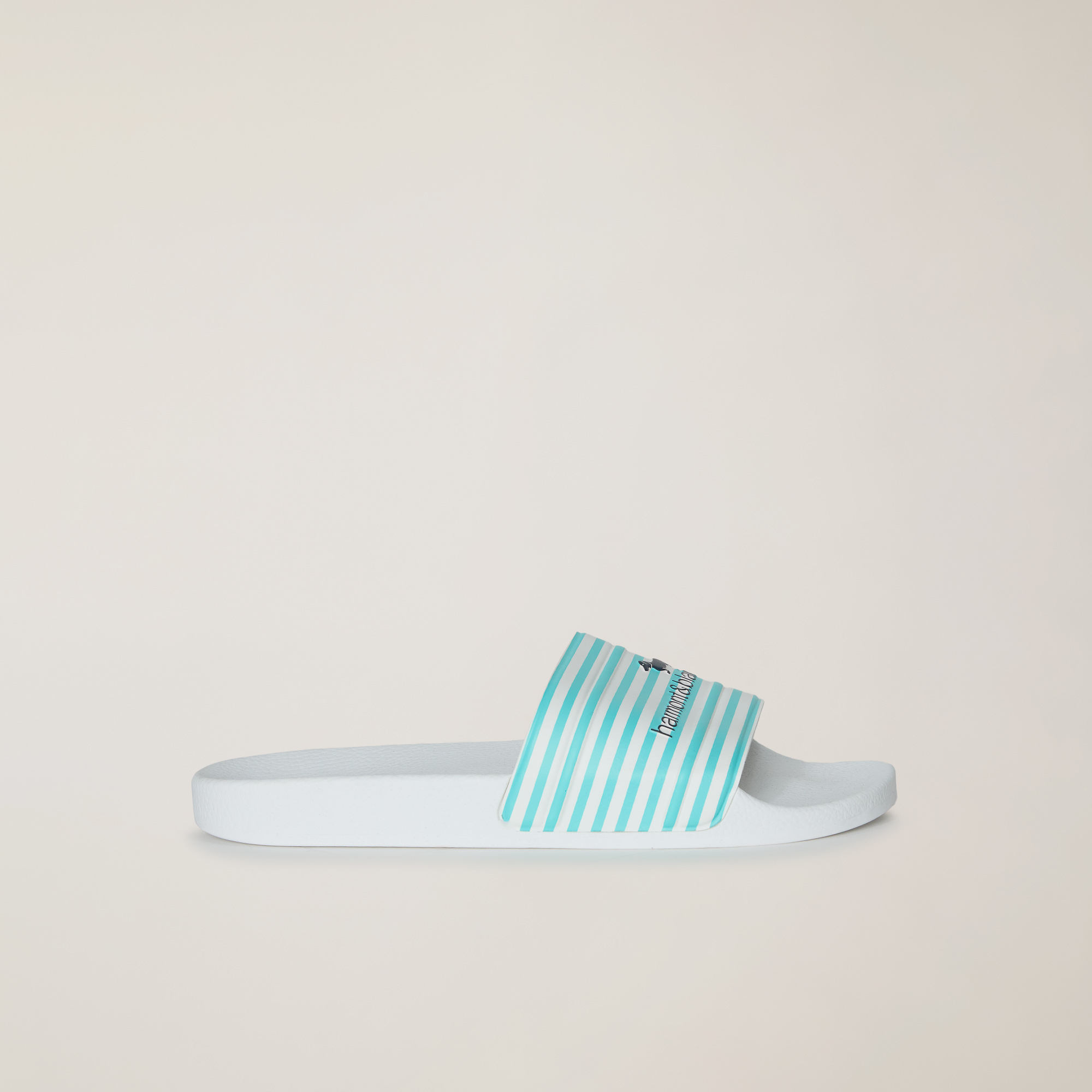 Beach Slider with Band, White/Turquoise, large image number 0