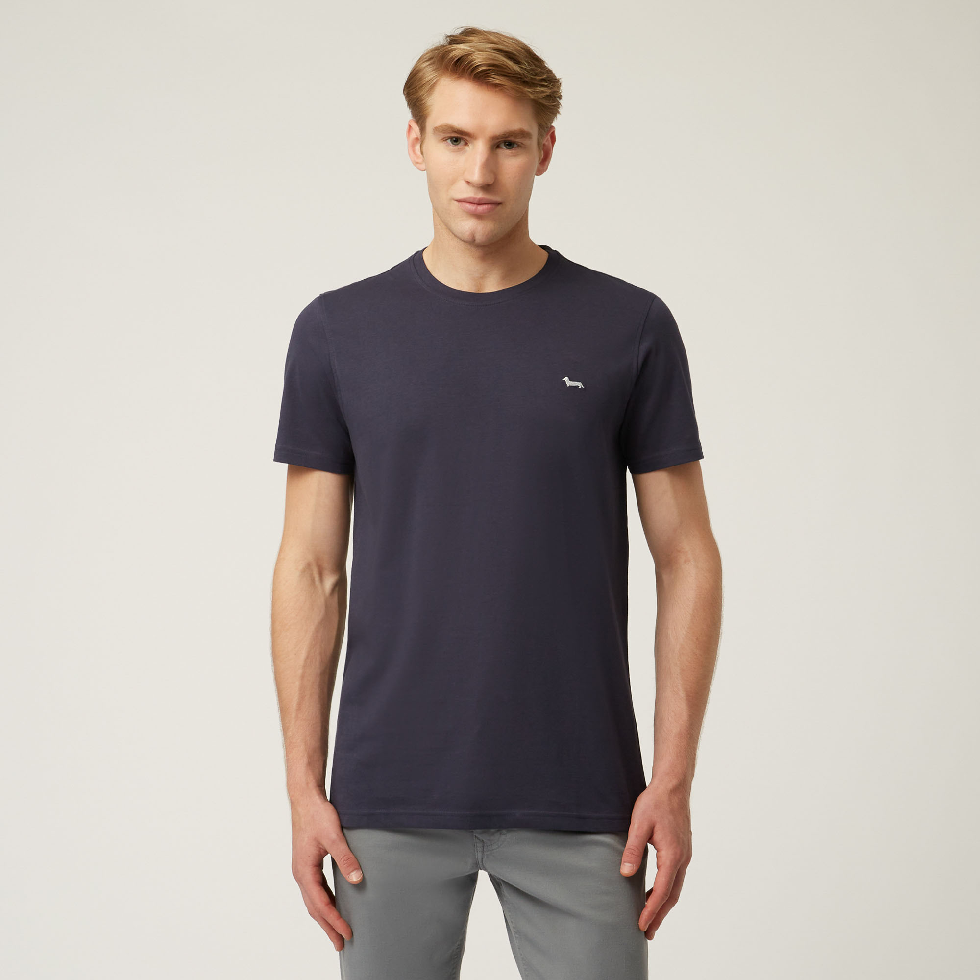 Camiseta Essentials de algodón liso en Azul: Essentials de Lujo ...