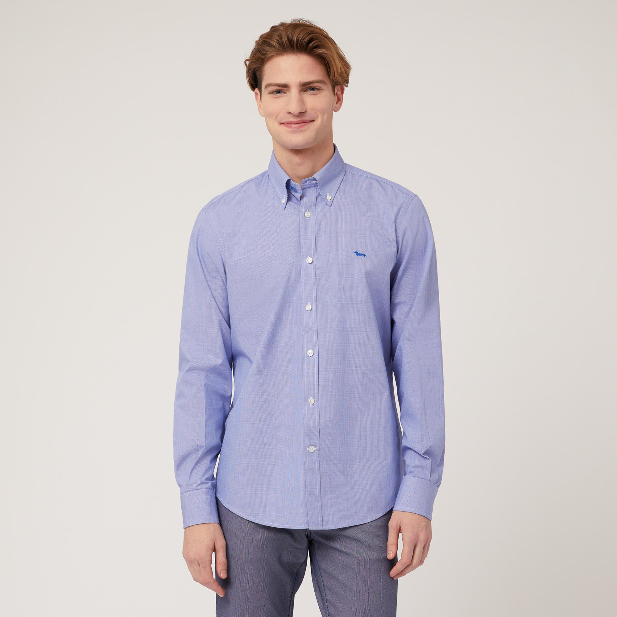 Regular Fit Cotton Shirt, Blue, large