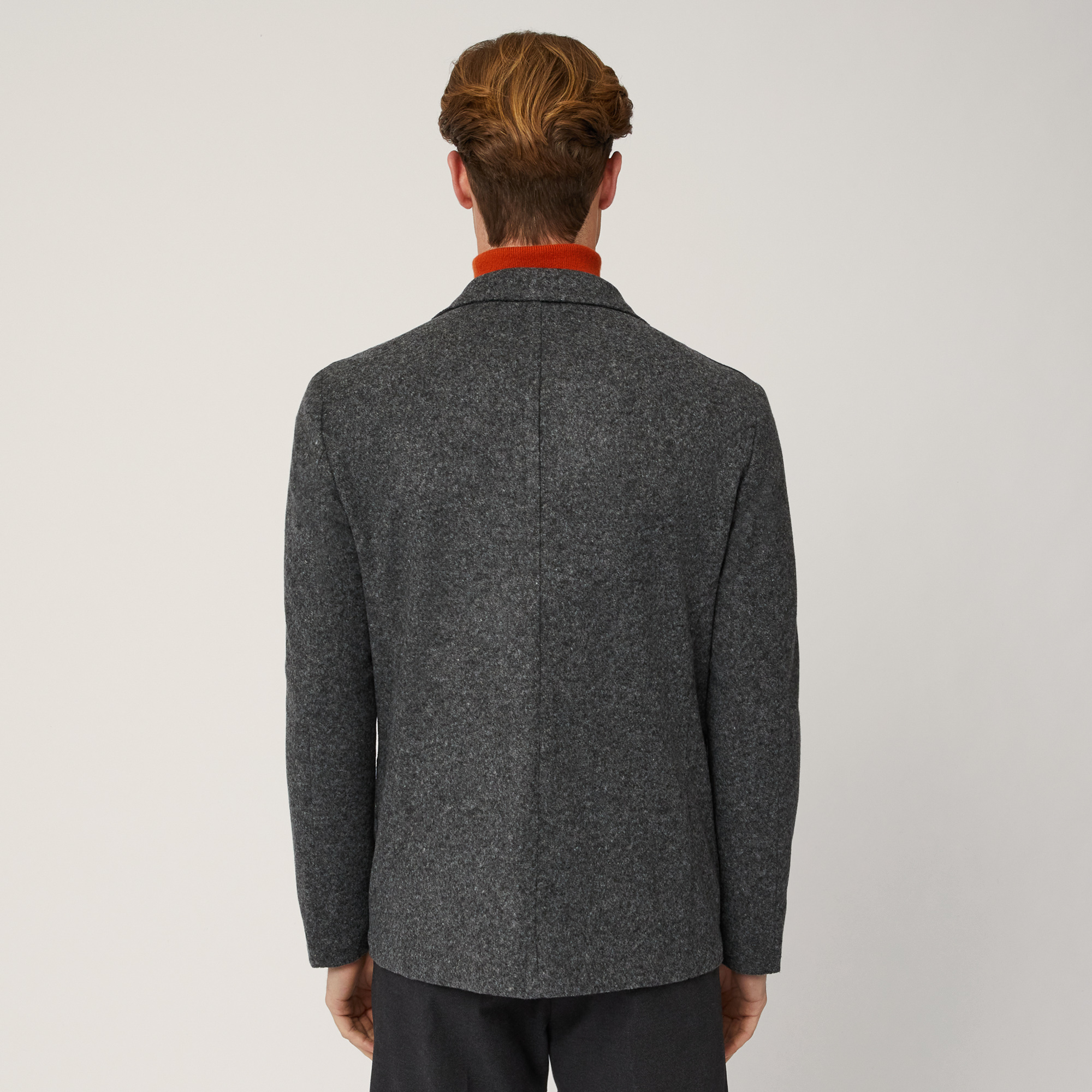 Jacket With Printed Interior, Grey, large image number 1