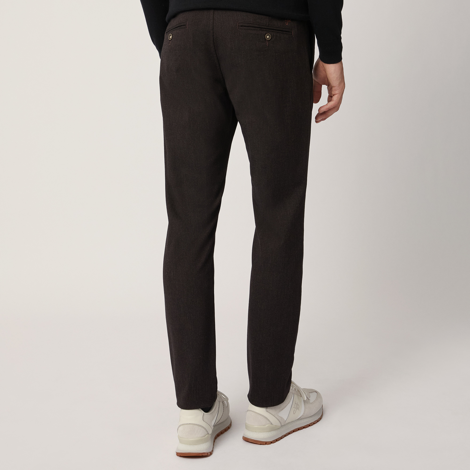 Pantaloni In Cotone Stretch