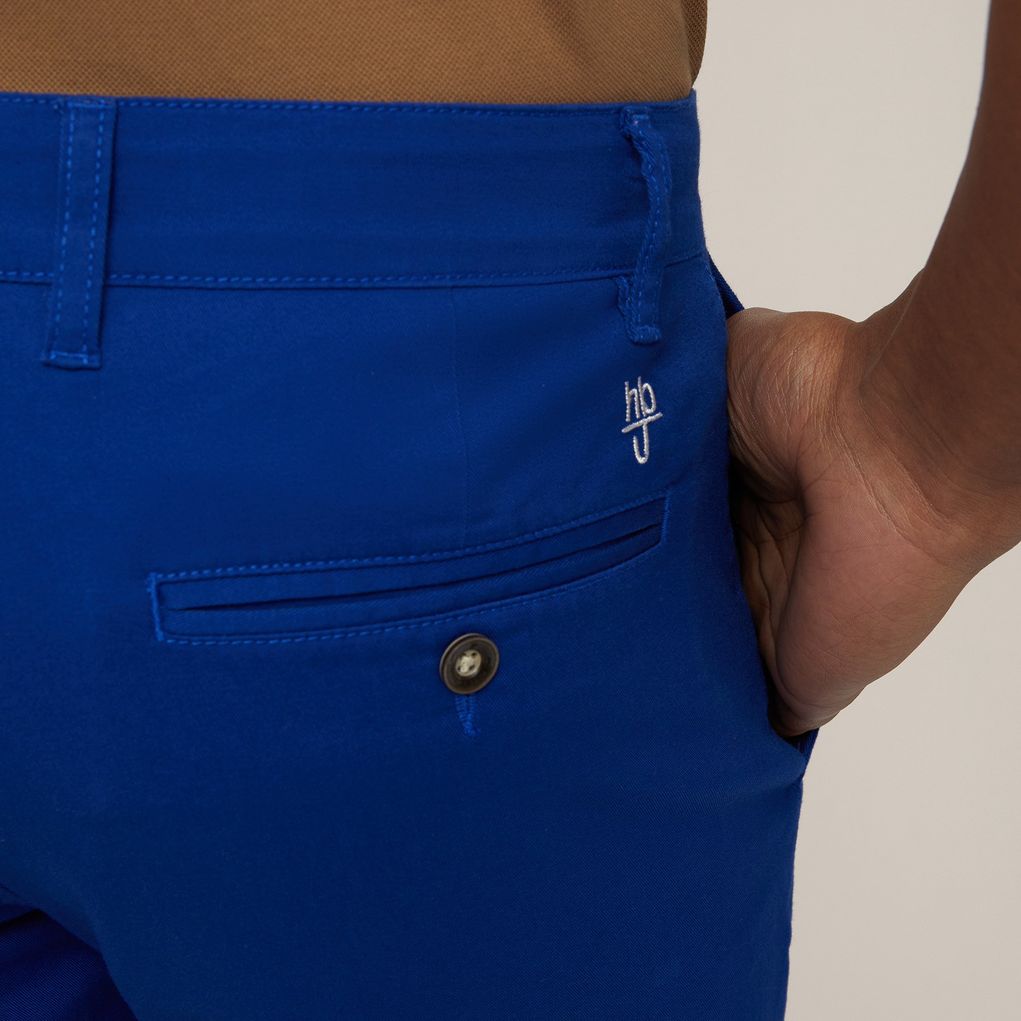 Bermuda Chino In Twill, Blu Elettrico, large image number 2