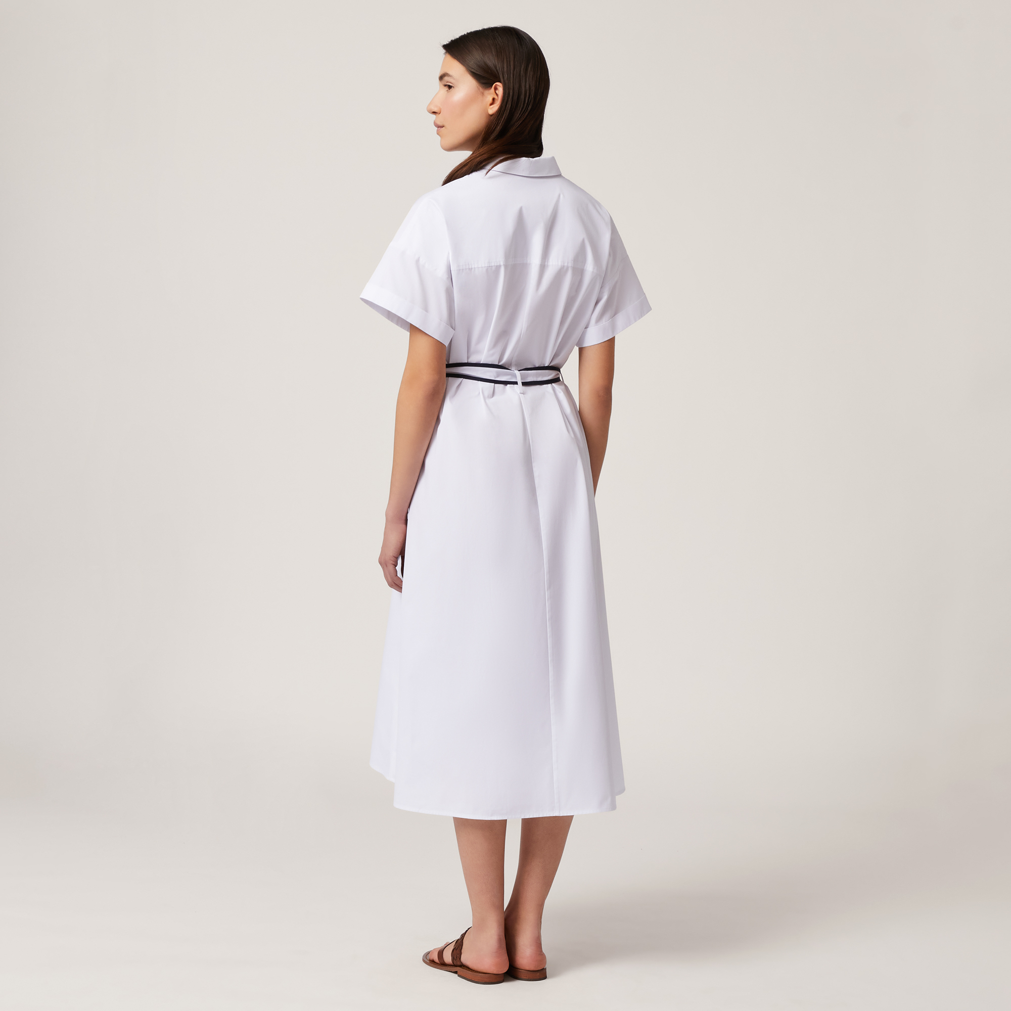 Shirt Dress with Contrasting Trims