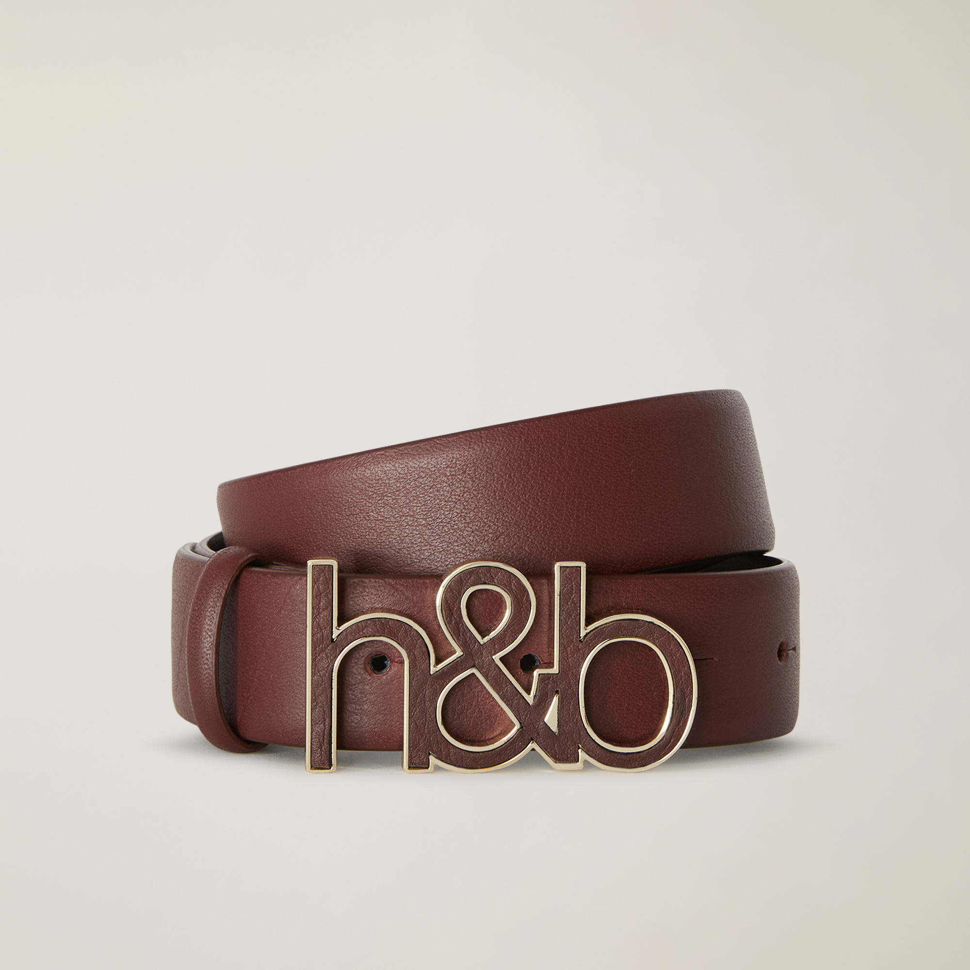 Monogram Leather Belt, Red, large image number 0