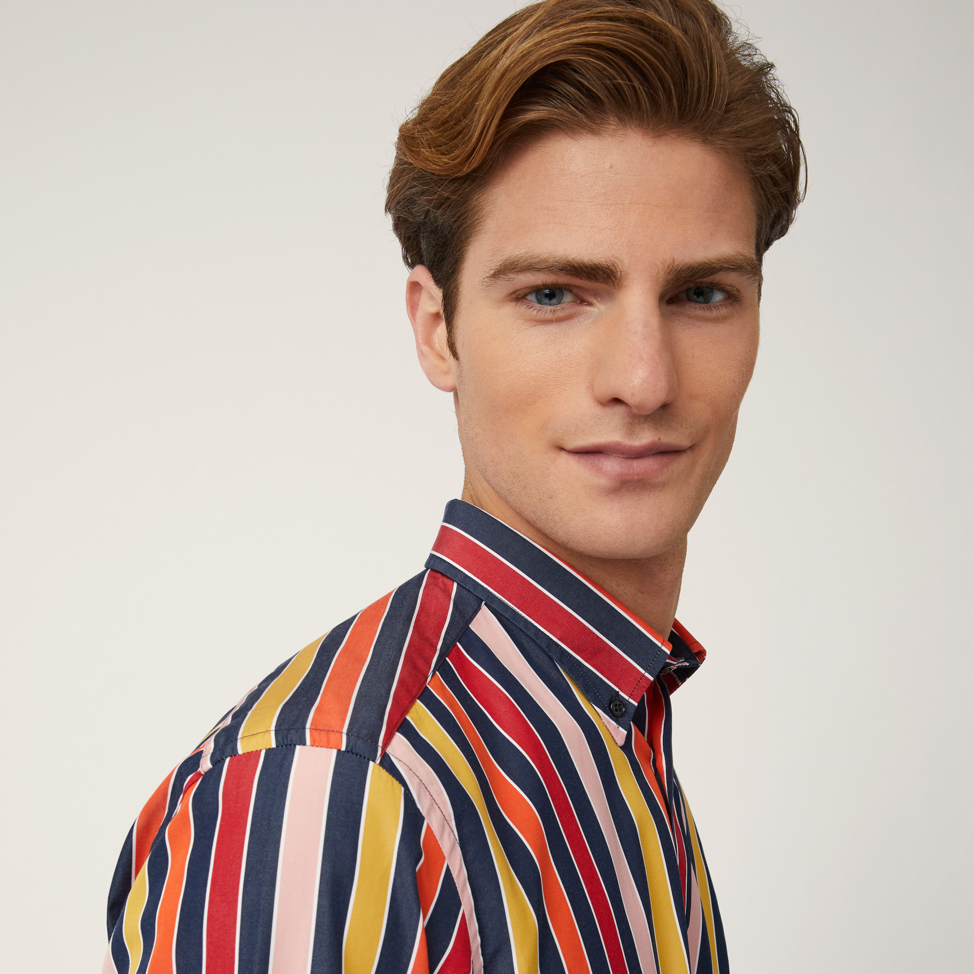 Multicolor Stripe Shirt, Blue , large image number 2