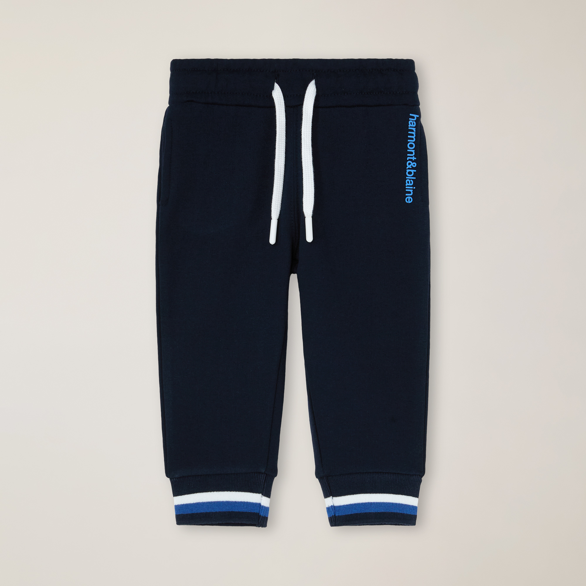 Navy Blue Organic Cotton French Terry Pants