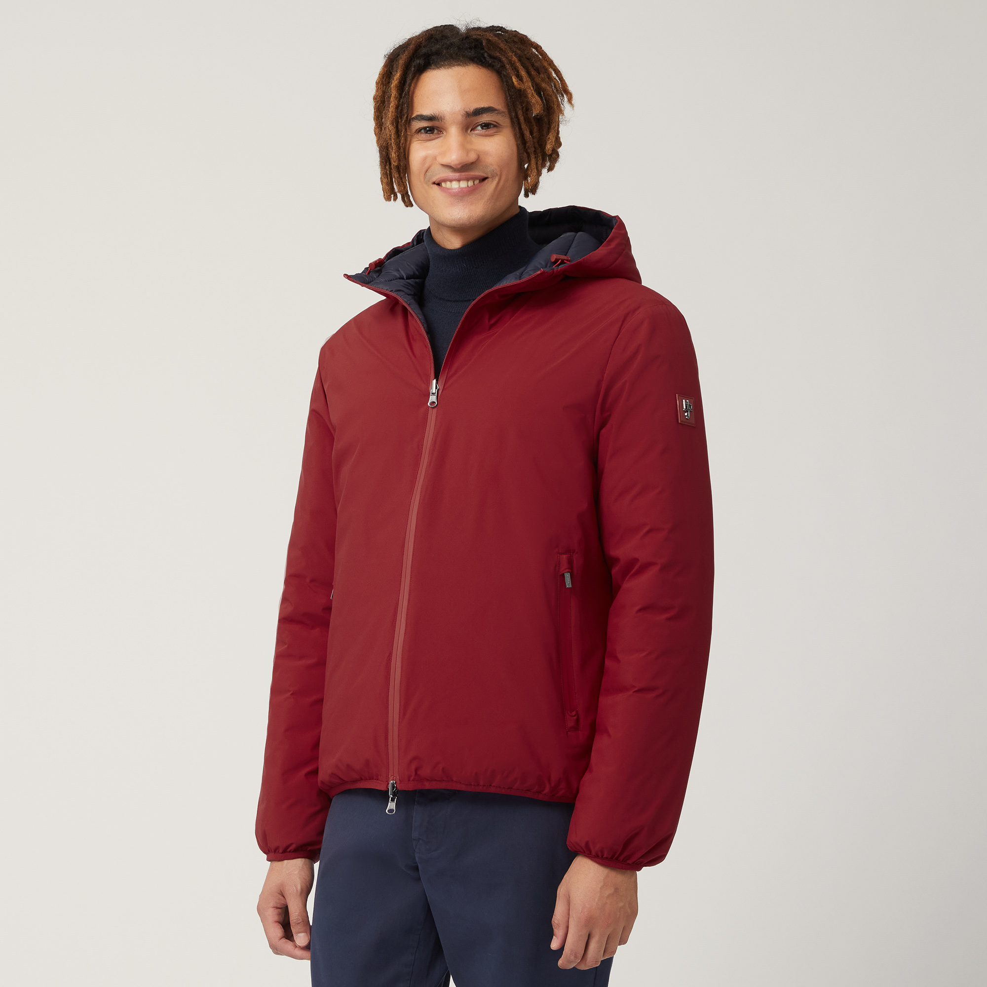 Hooded Jacket, Red, large image number 0