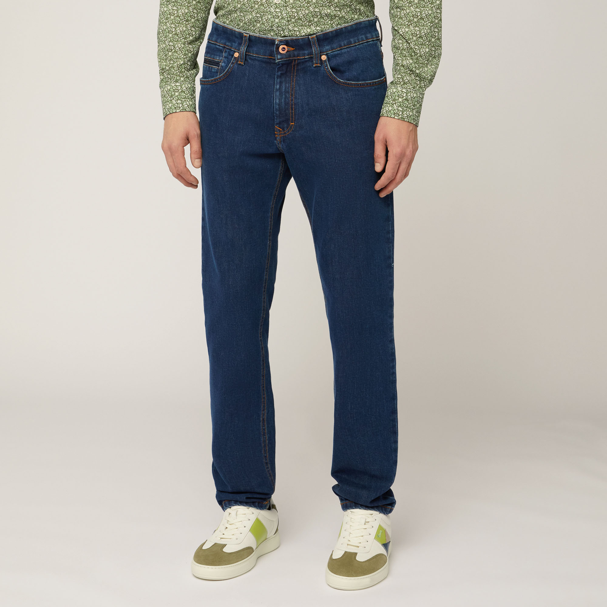 Harmont & Blaine 02 Blue Stretch Denim Jeans - DOT Made