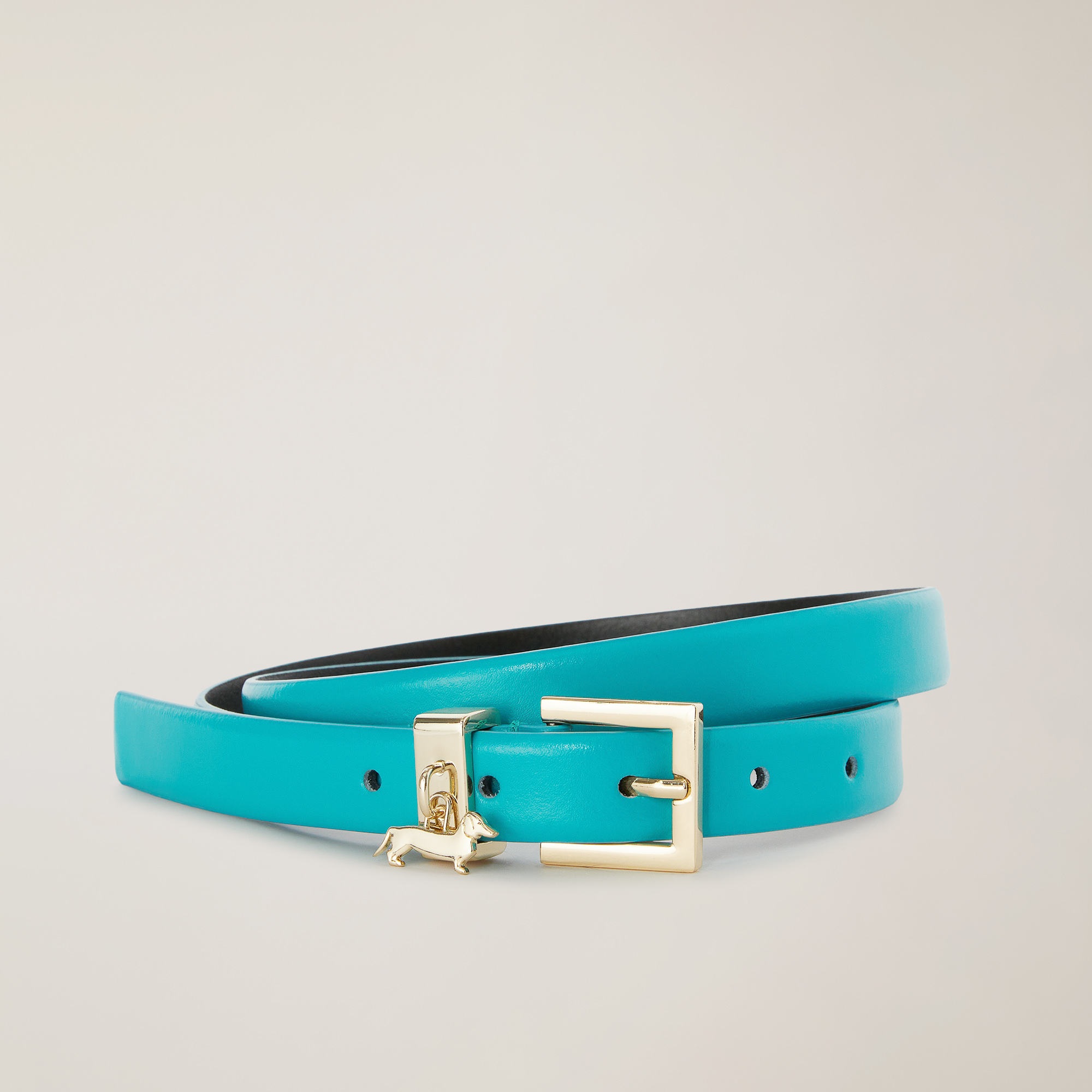 Leather Belt with Dachshund