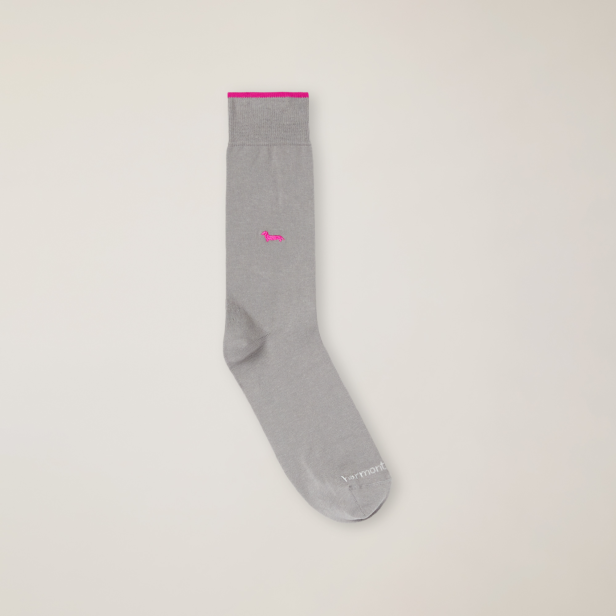 Short Socks with Dachshund, Silver Grey, large image number 0