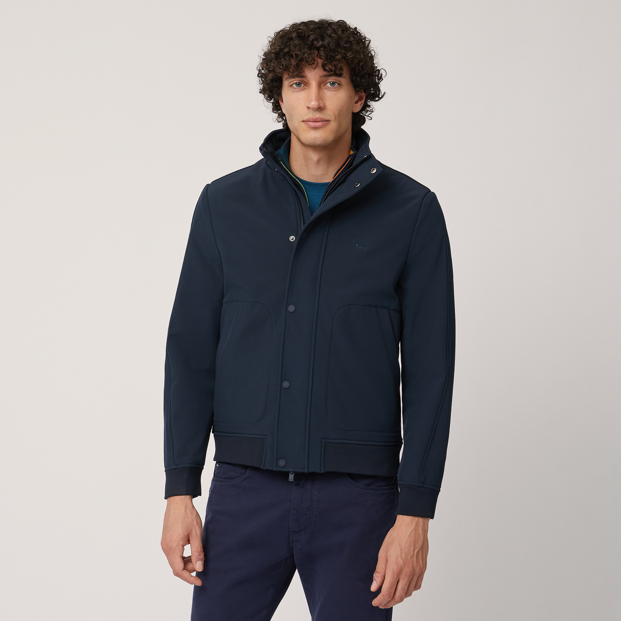 Giubbotto In Softshell, Blu, large image number 0