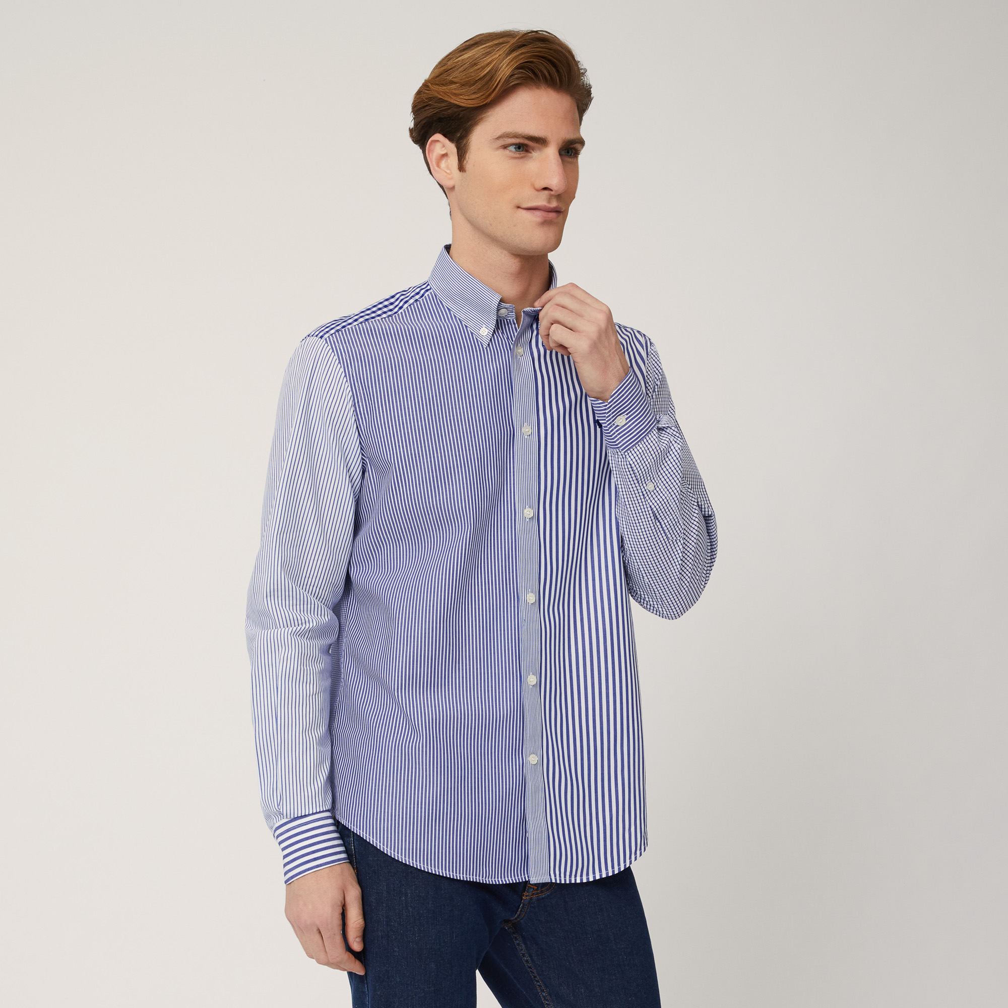 Regular Fit Piazzetta Shirt, Blu, large image number 0