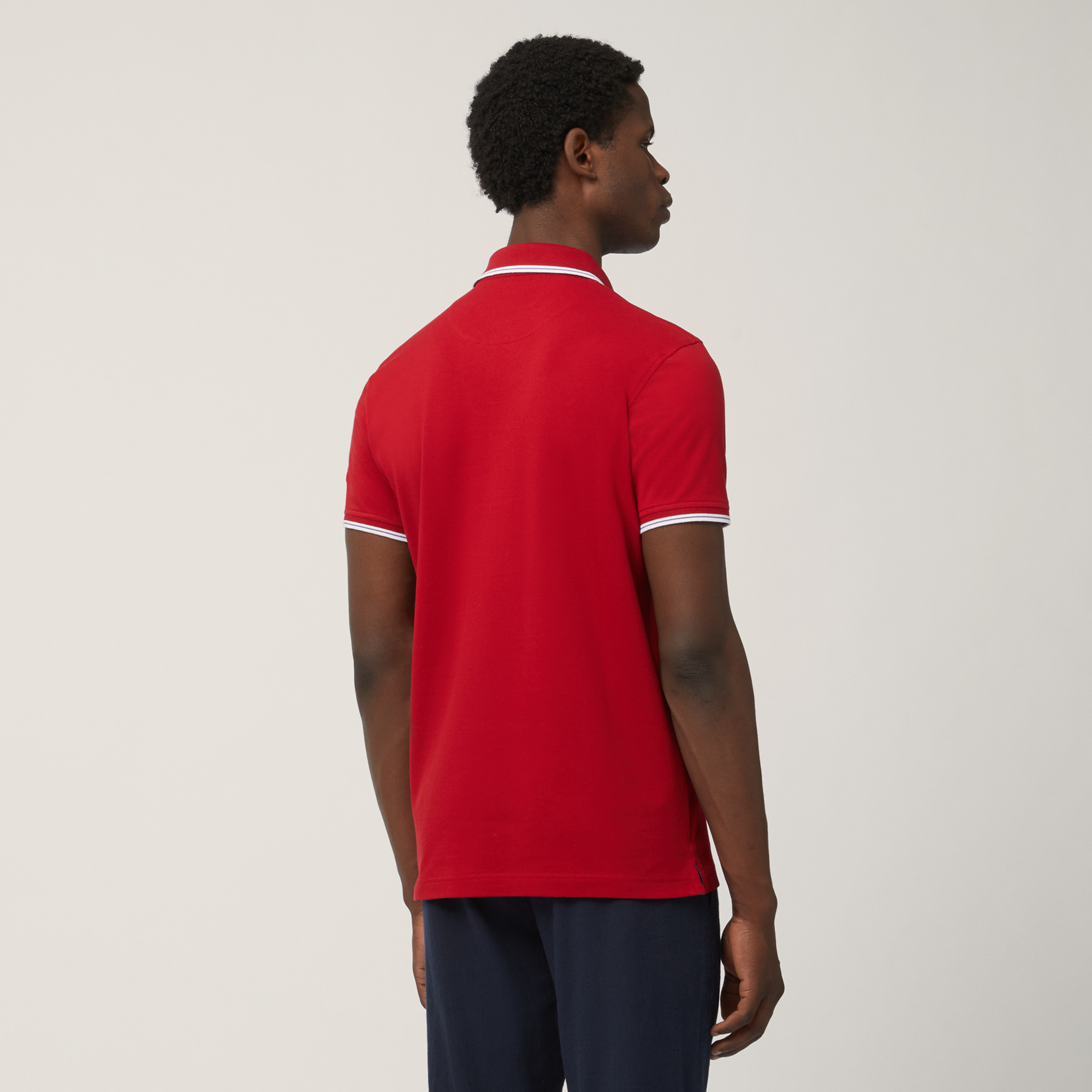 Polo Narrow Fit Con Logo, Rosso, large image number 1