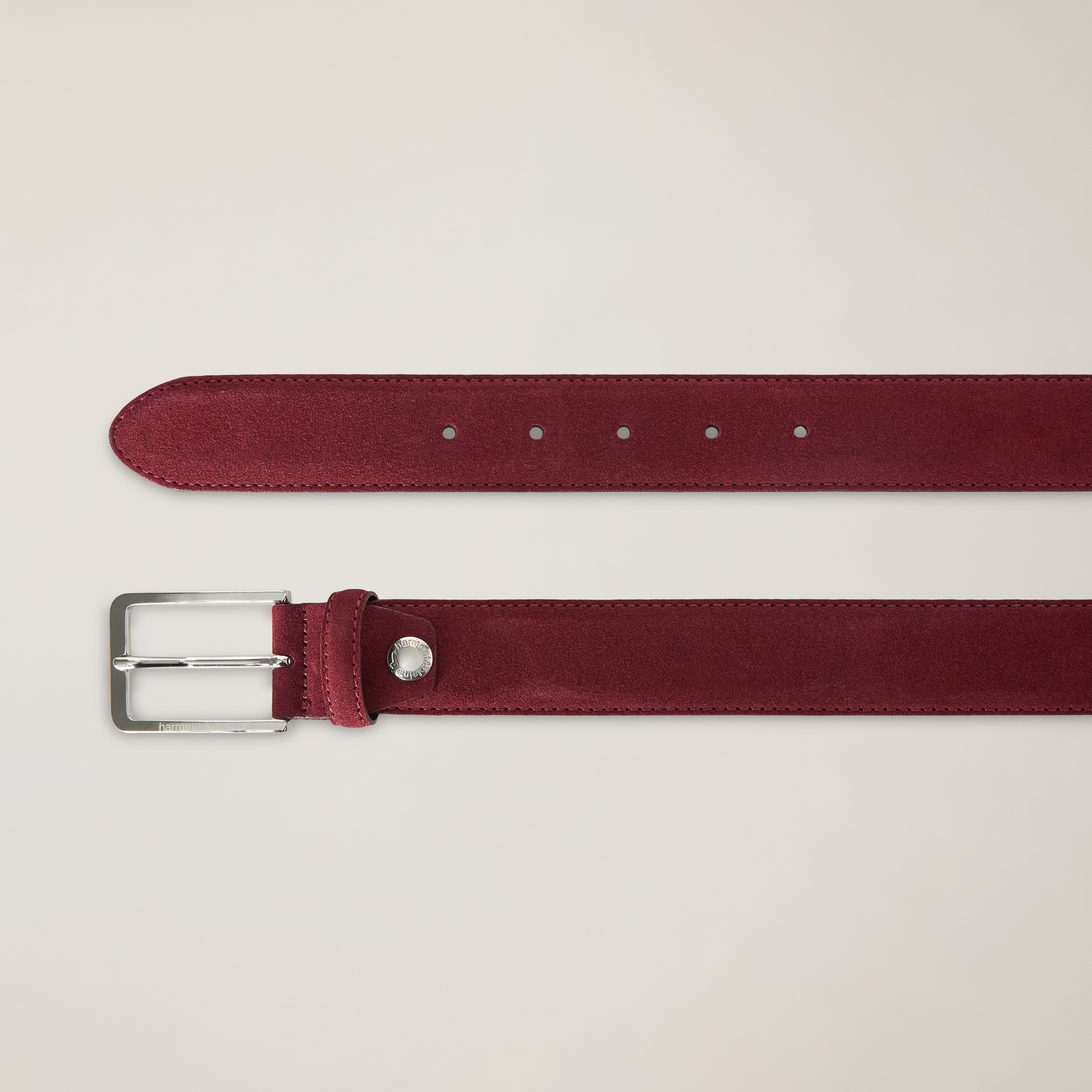 Suede Belt, Red, large image number 1