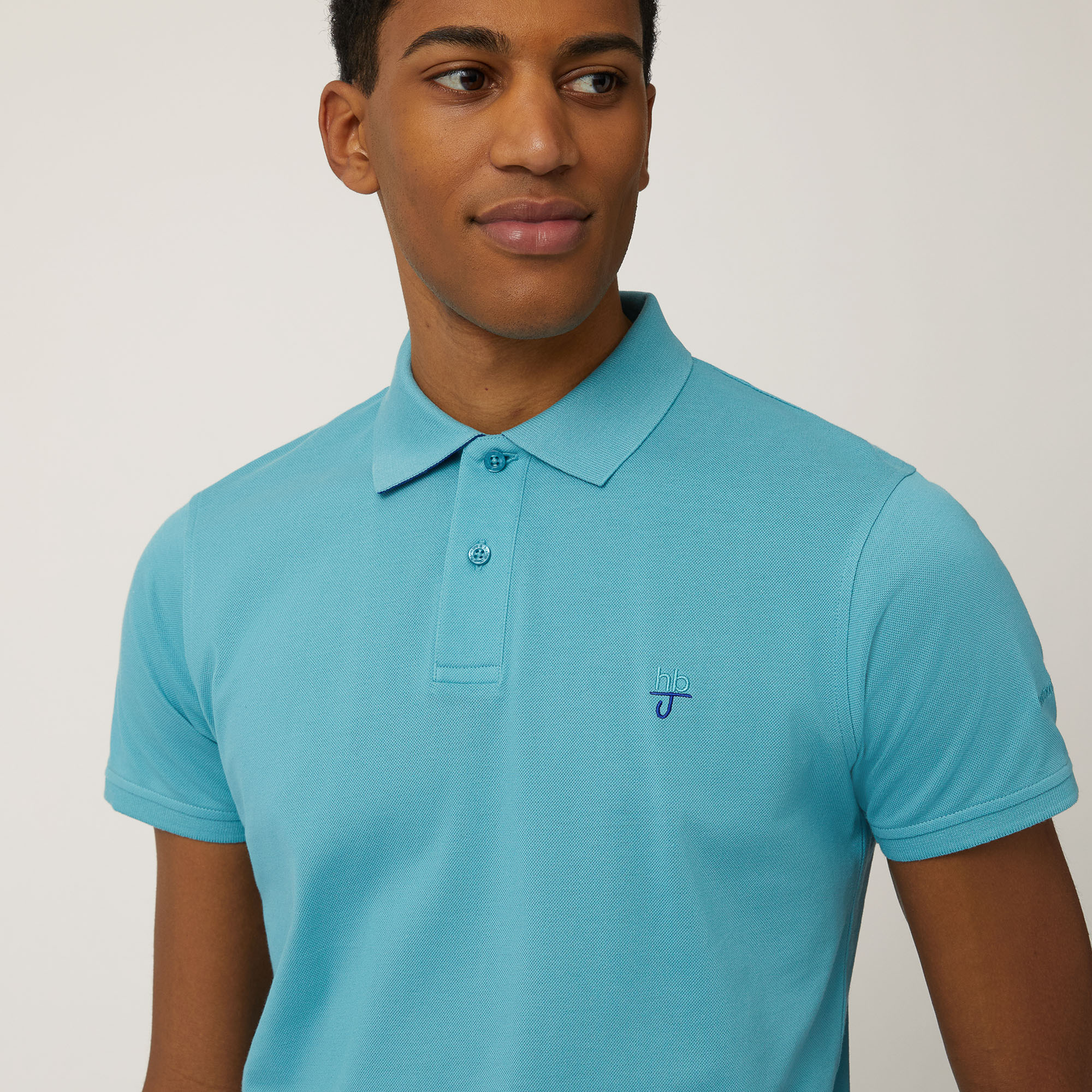 Narrow-Fit Cotton Polo, Peacock Green, large image number 2