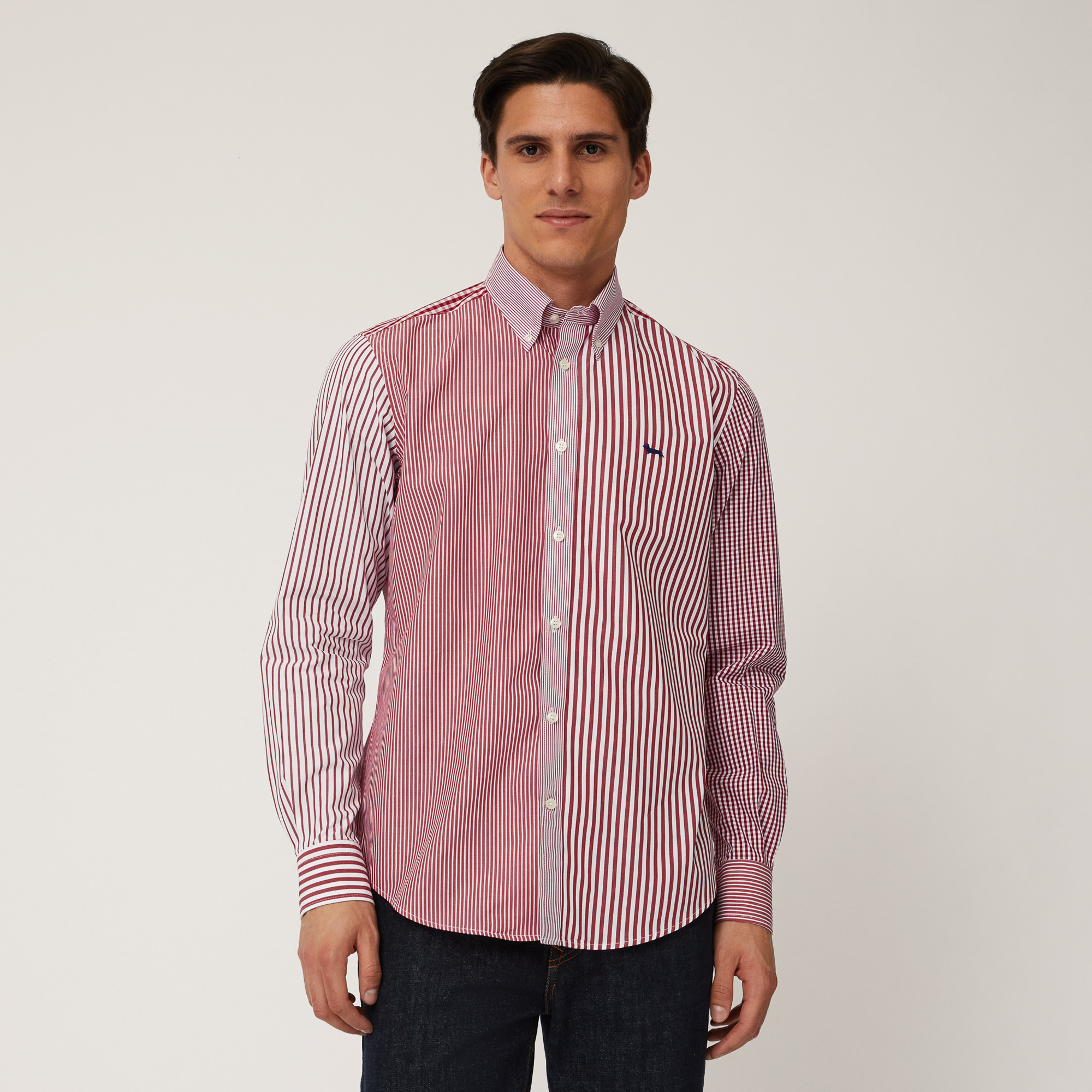 Camisa Piazzetta de corte regular, Rosso, large