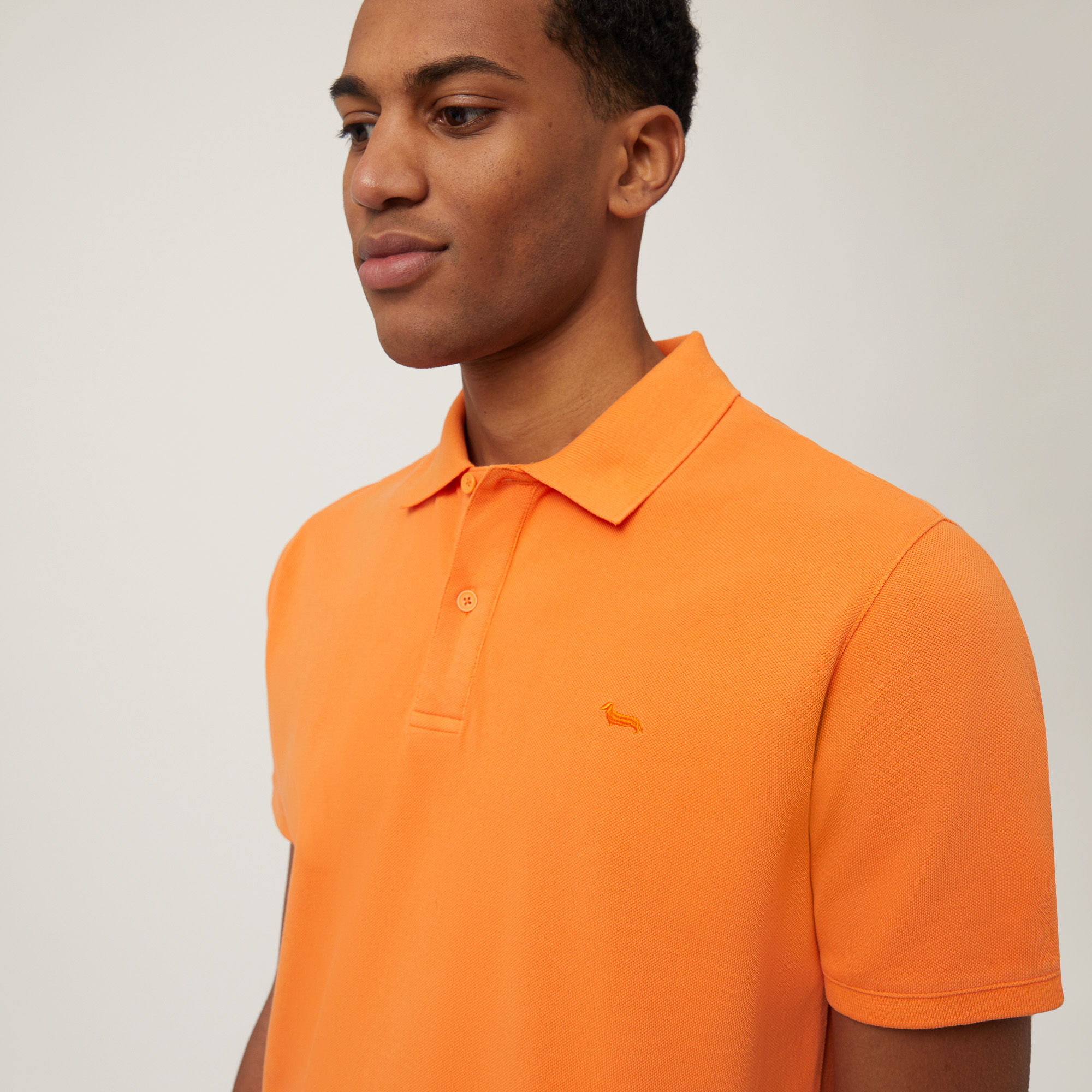 Cotton Regular Polo, Orange, large image number 2