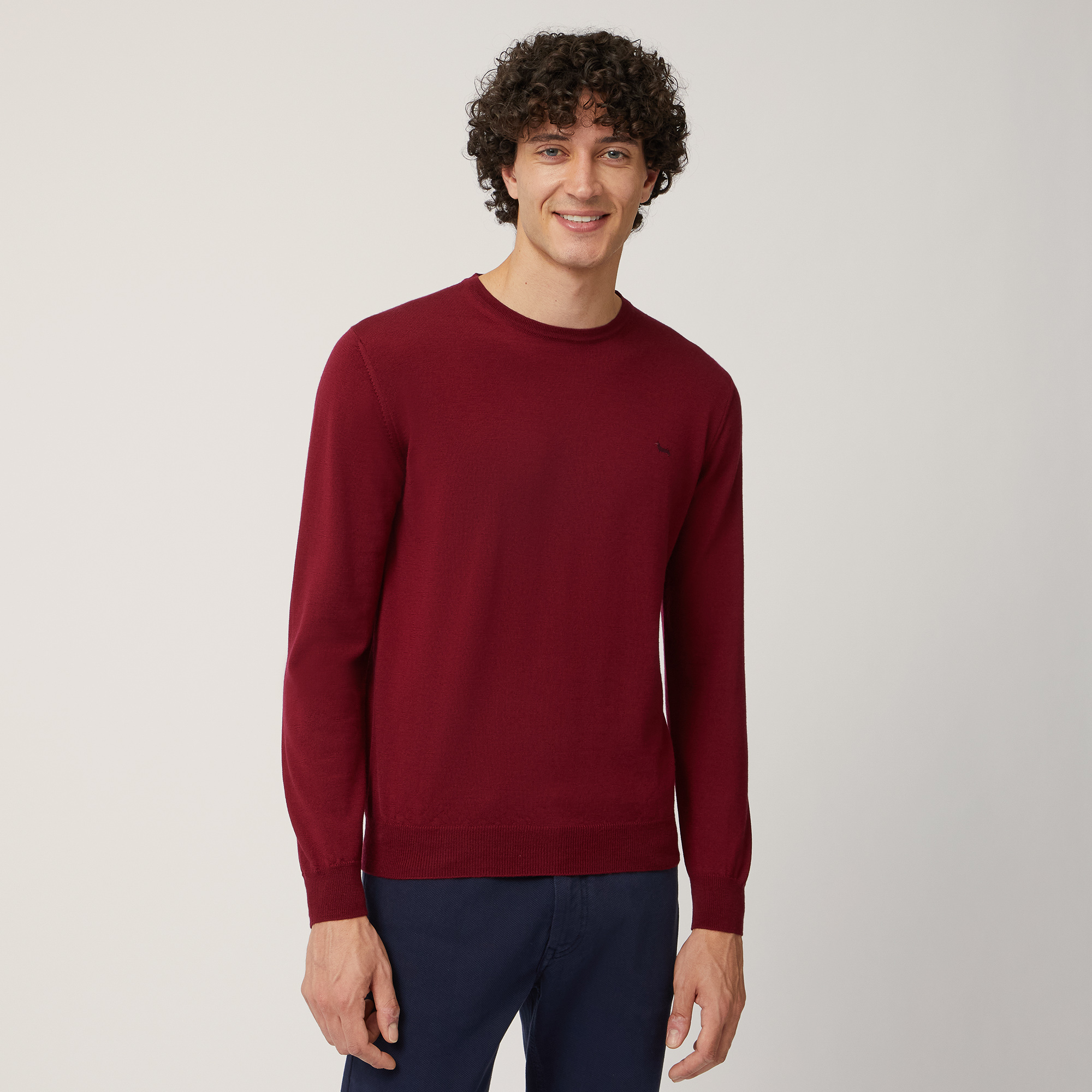 Merino Wool Lightweight Pullover, Red, large image number 0