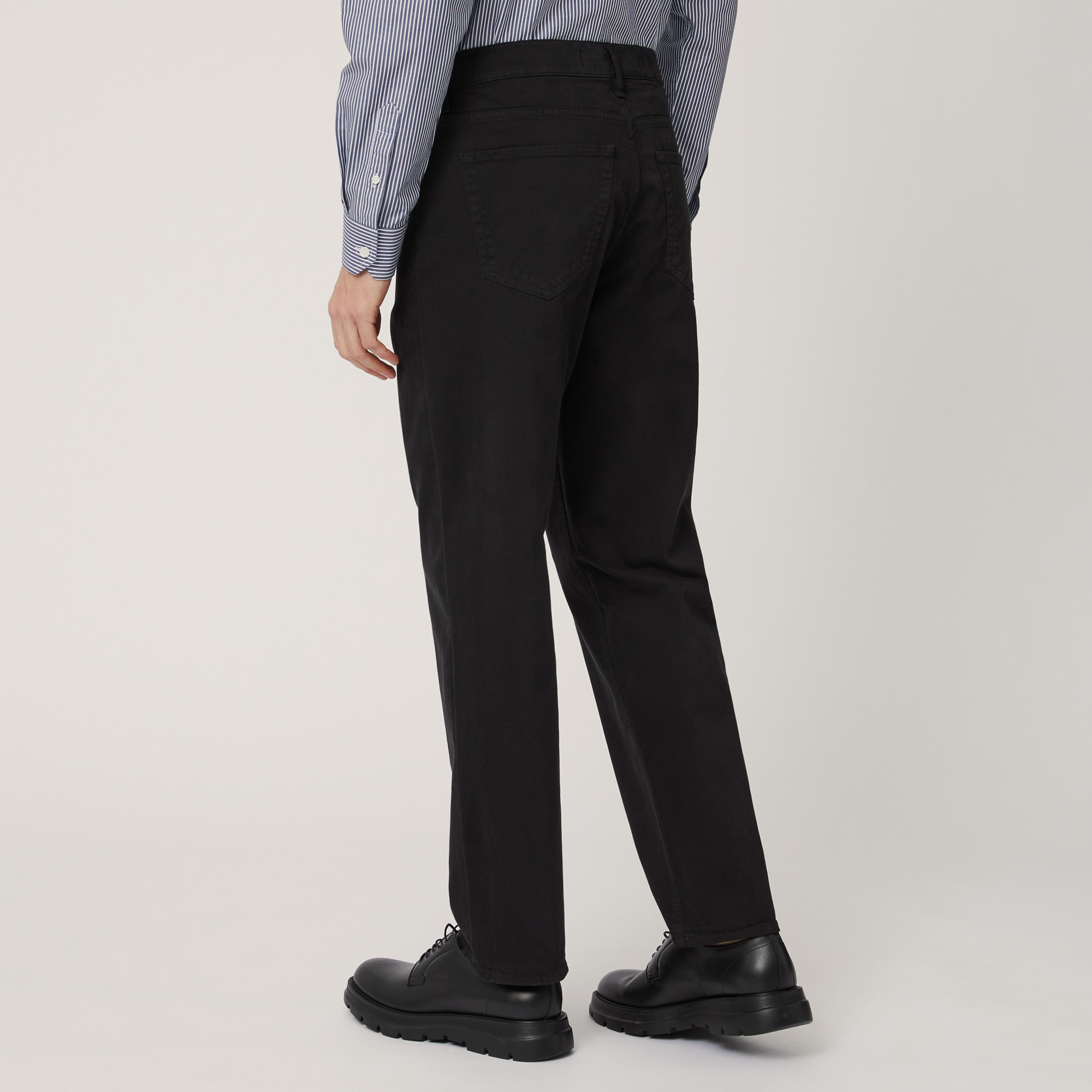 Relaxed Fit 5-Pocket Pants, Black, large image number 1