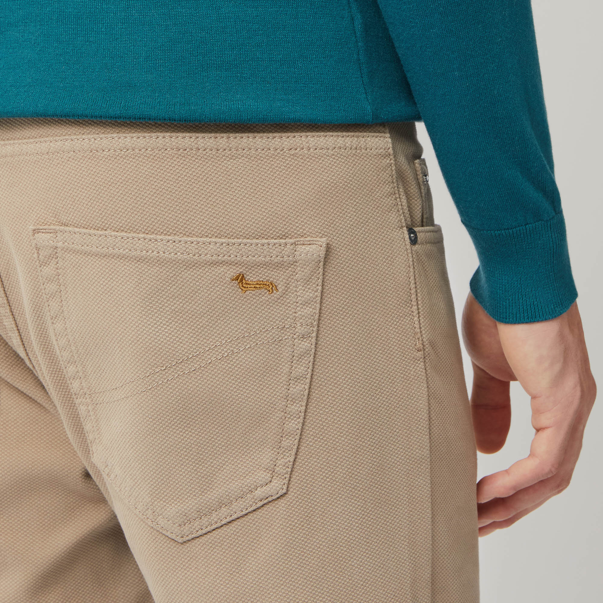 Pantaloni Narrow Fit, Beige, large image number 2