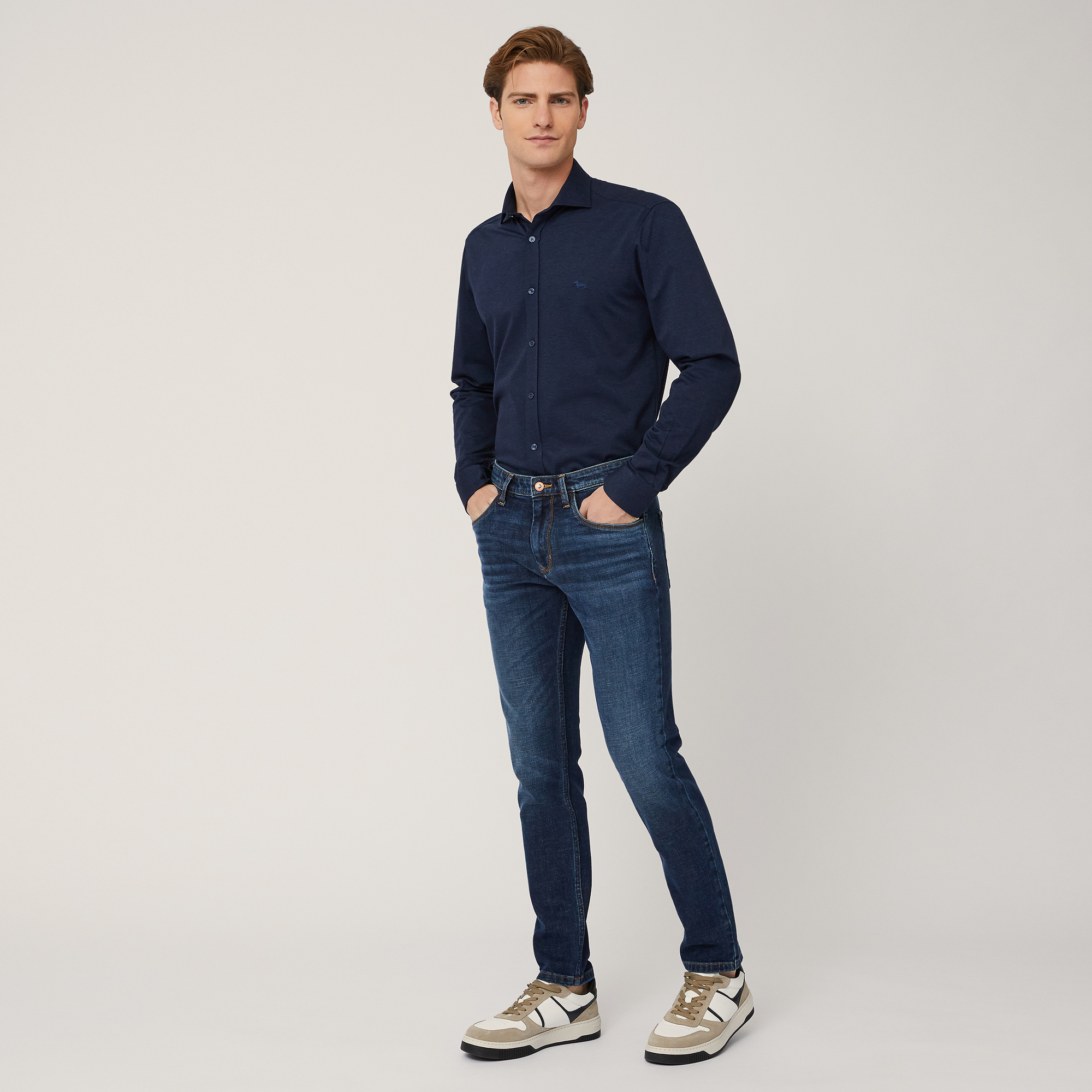 Relaxed-Fit 5-Pocket Jeans, Blue Denim, large image number 3